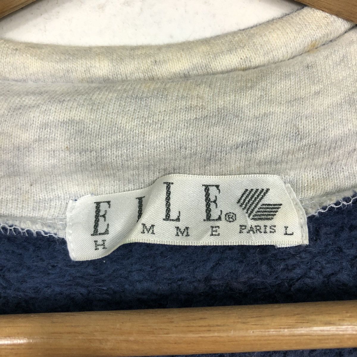 Japanese Brand × Vintage 📌Vintage Half Zipper Sweatshirt Collar Elle Homme Paris Size US L / EU 52-54 / 3 - 16 Thumbnail
