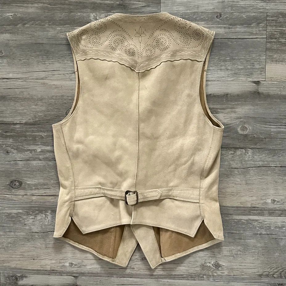 Polo Ralph Lauren Vintage Polo Ralph Lauren Leather Buckle Back Western Vest Size S / US 4 / IT 40 - 5 Thumbnail