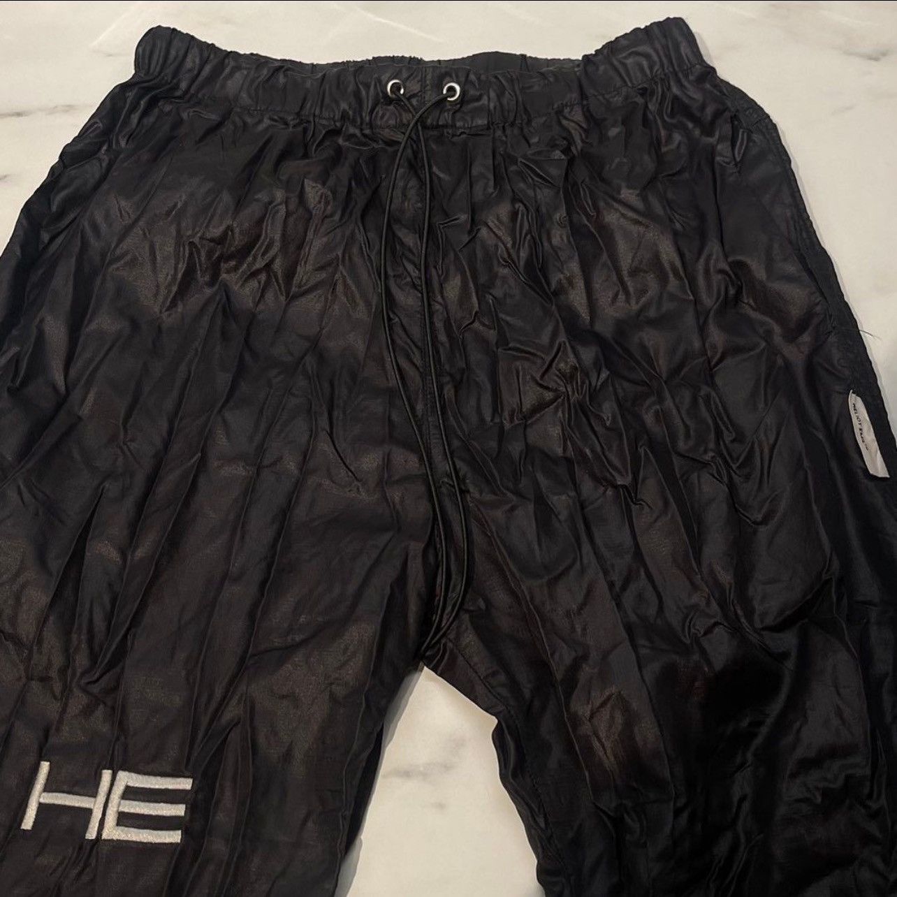 Heliot Emil Black Nylon Track Pant Size US 28 / EU 44 - 4 Thumbnail