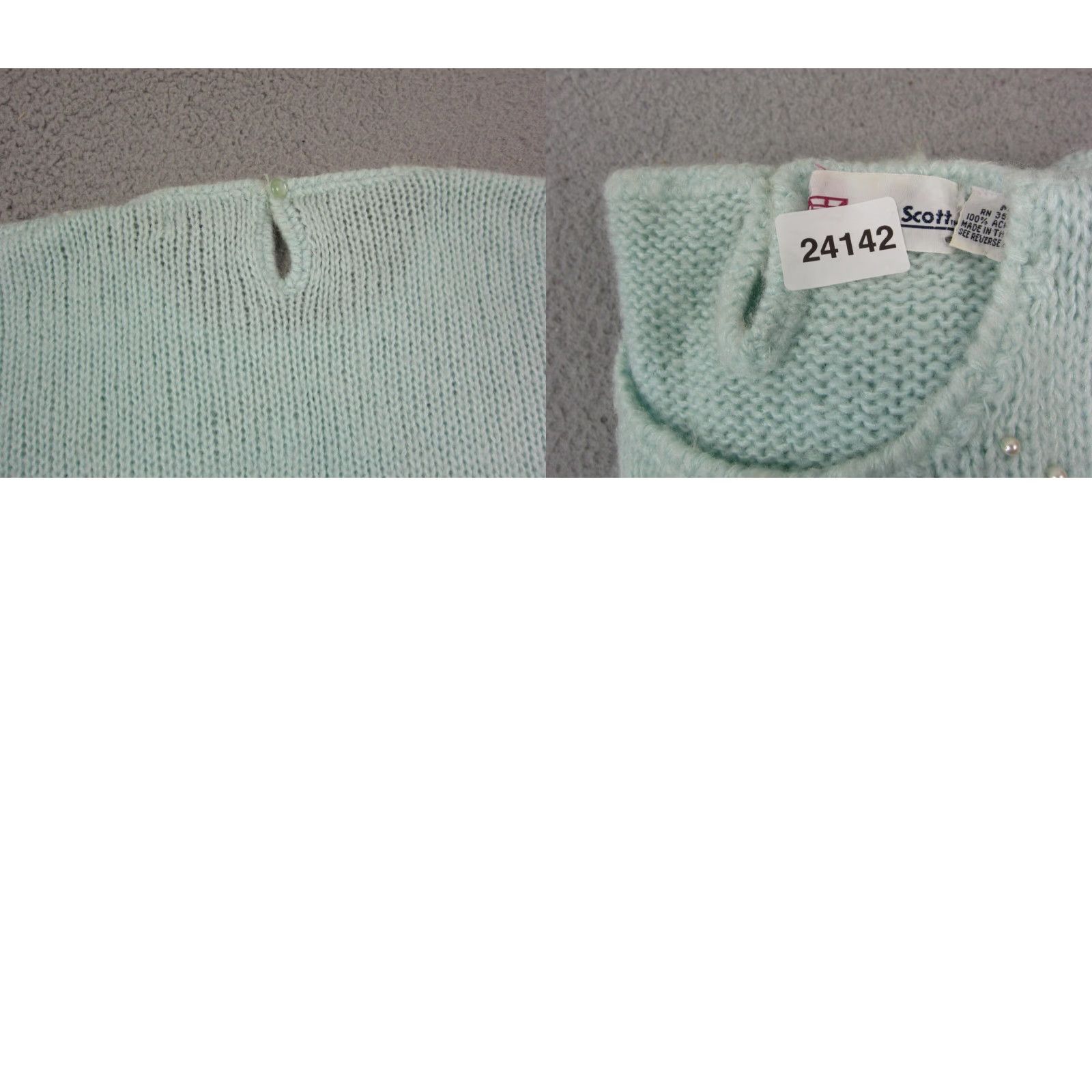 Vintage VINTAGE Dana Scott Sweater Womens M Green Crew Neck Fisherman Knit Pullover 80s 90s American Mens Womens Girls Size M / US 6-8 / IT 42-44 - 9 Thumbnail