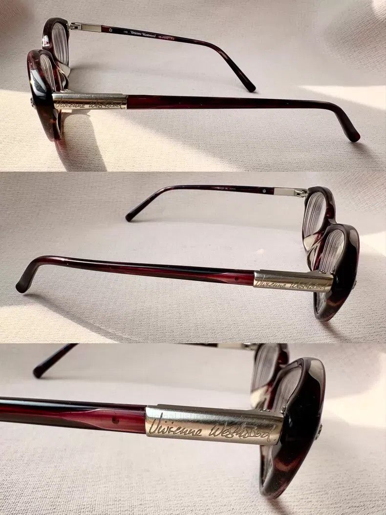 Vivienne Westwood Vivienne Westwood Red tortoise cat Saturn glasses frame Size ONE SIZE - 2 Thumbnail