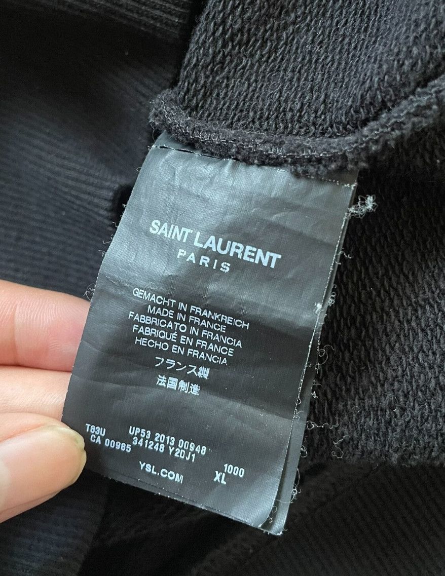 Saint Laurent Paris Saint Laurent Paris Sheepskin Hooded Leather Blend Hoodie Size US XL / EU 56 / 4 - 5 Thumbnail