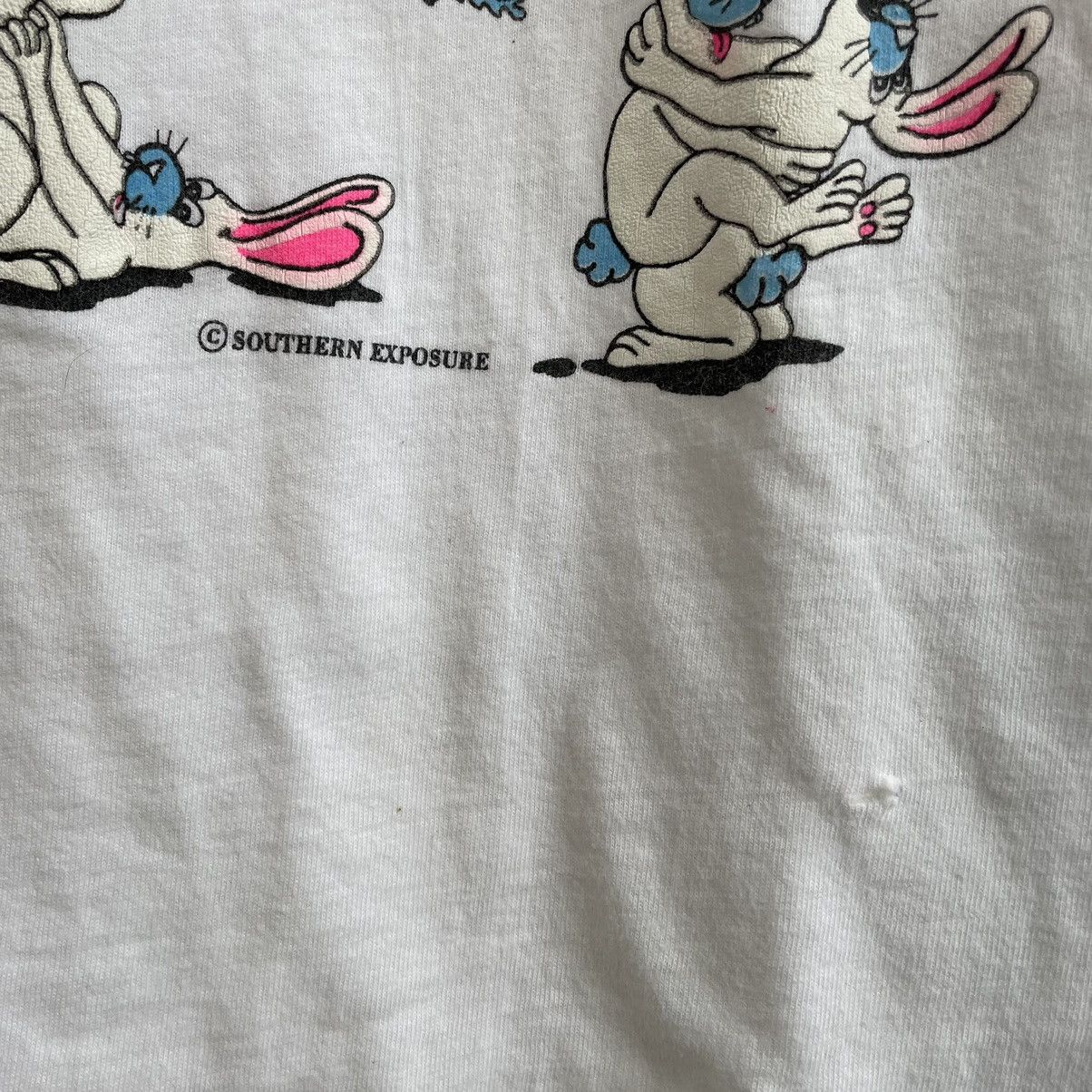 Vintage Vintage 90s all rabbit sex postion big size tshirt Size US XL / EU 56 / 4 - 3 Thumbnail
