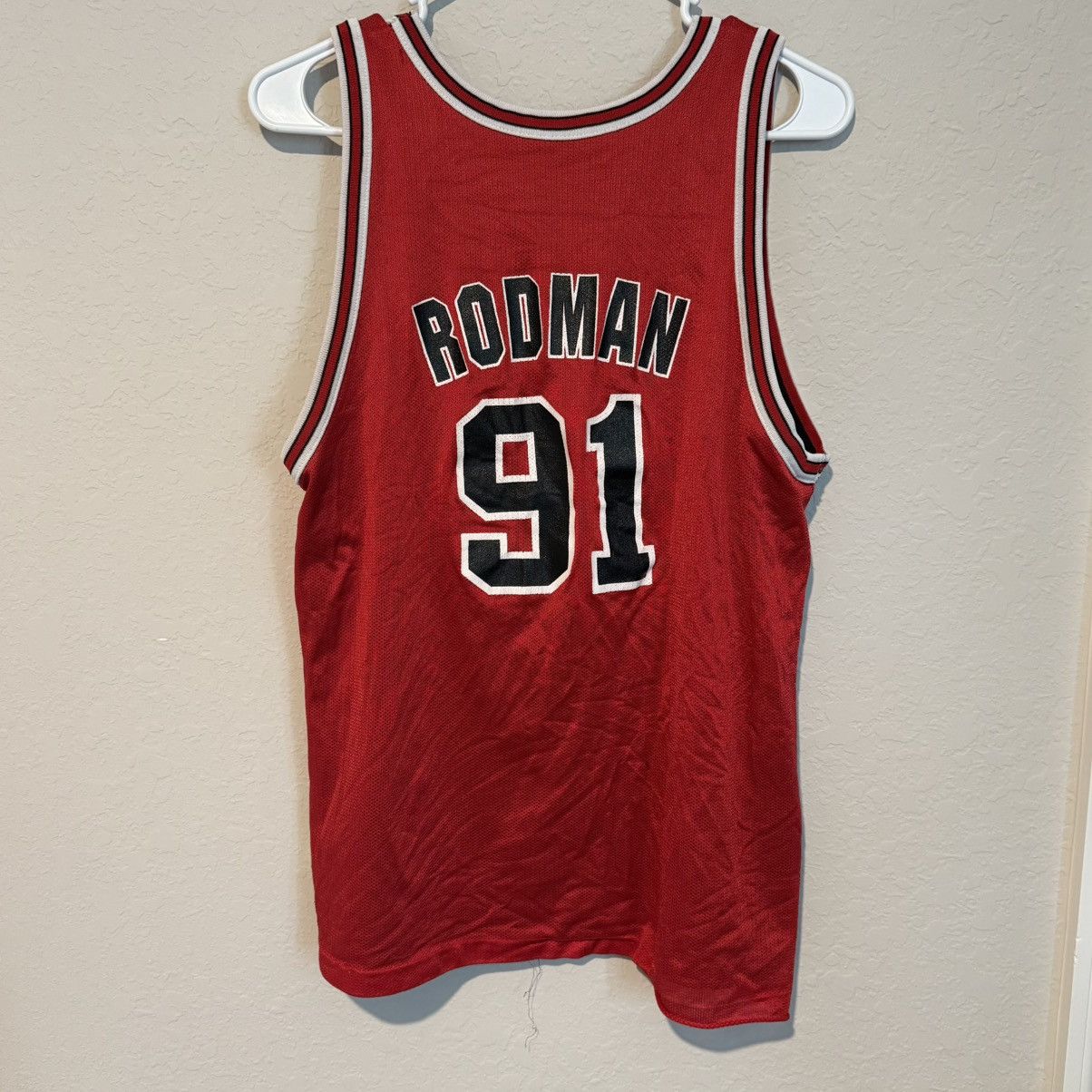 Champion Vintage Dennis Rodman Reversible Bulls Jersey Size US S / EU 44-46 / 1 - 4 Thumbnail