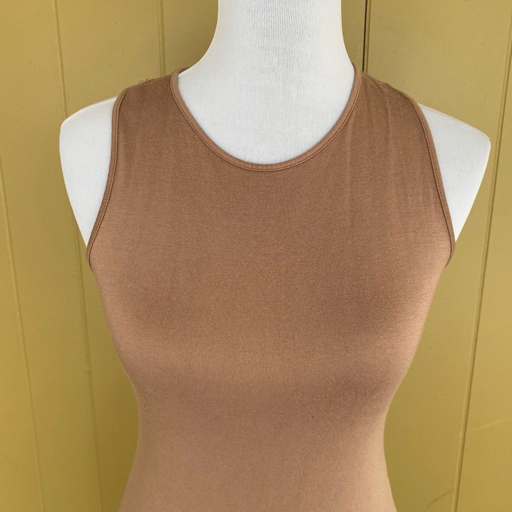 Other Antistar women M bodycon scoopneck tank top front w/criss cr Size M / US 6-8 / IT 42-44 - 2 Thumbnail