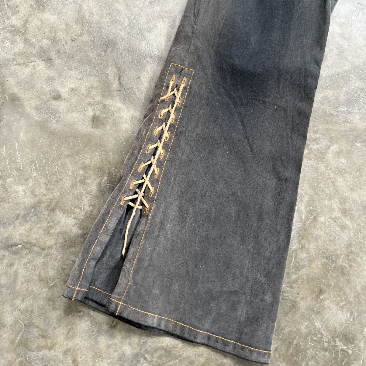 Tornado Mart 2000s Unbrand Tornado Style Flare Lace Pants Size US 28 / EU 44 - 5 Thumbnail