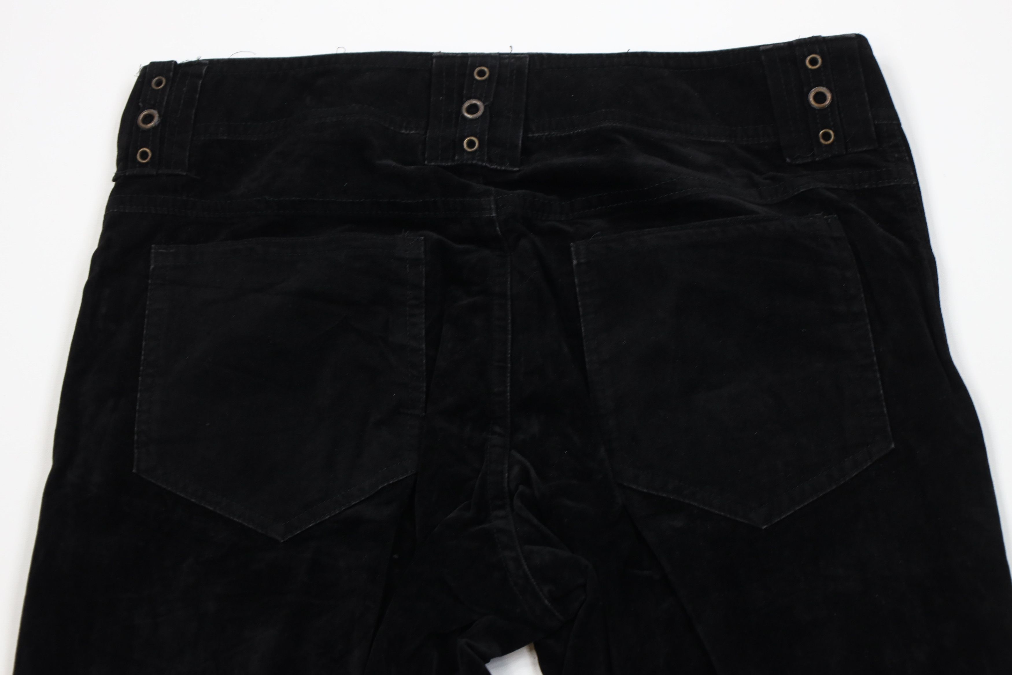 Lip Service Vintage 90s Lip Service Riveted Velvet Pants Black USA Size 32" / US 10 / IT 46 - 11 Thumbnail