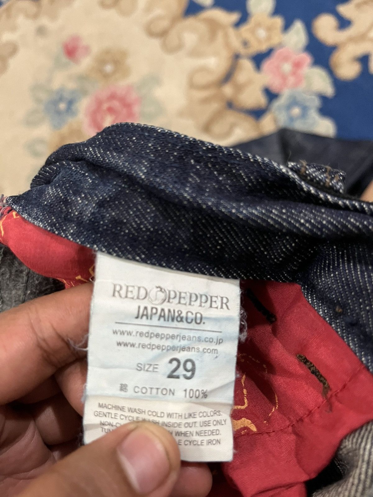 Japanese Brand Vintage Red Pepper Stars Punk Distressed Denim Size US 30 / EU 46 - 14 Thumbnail