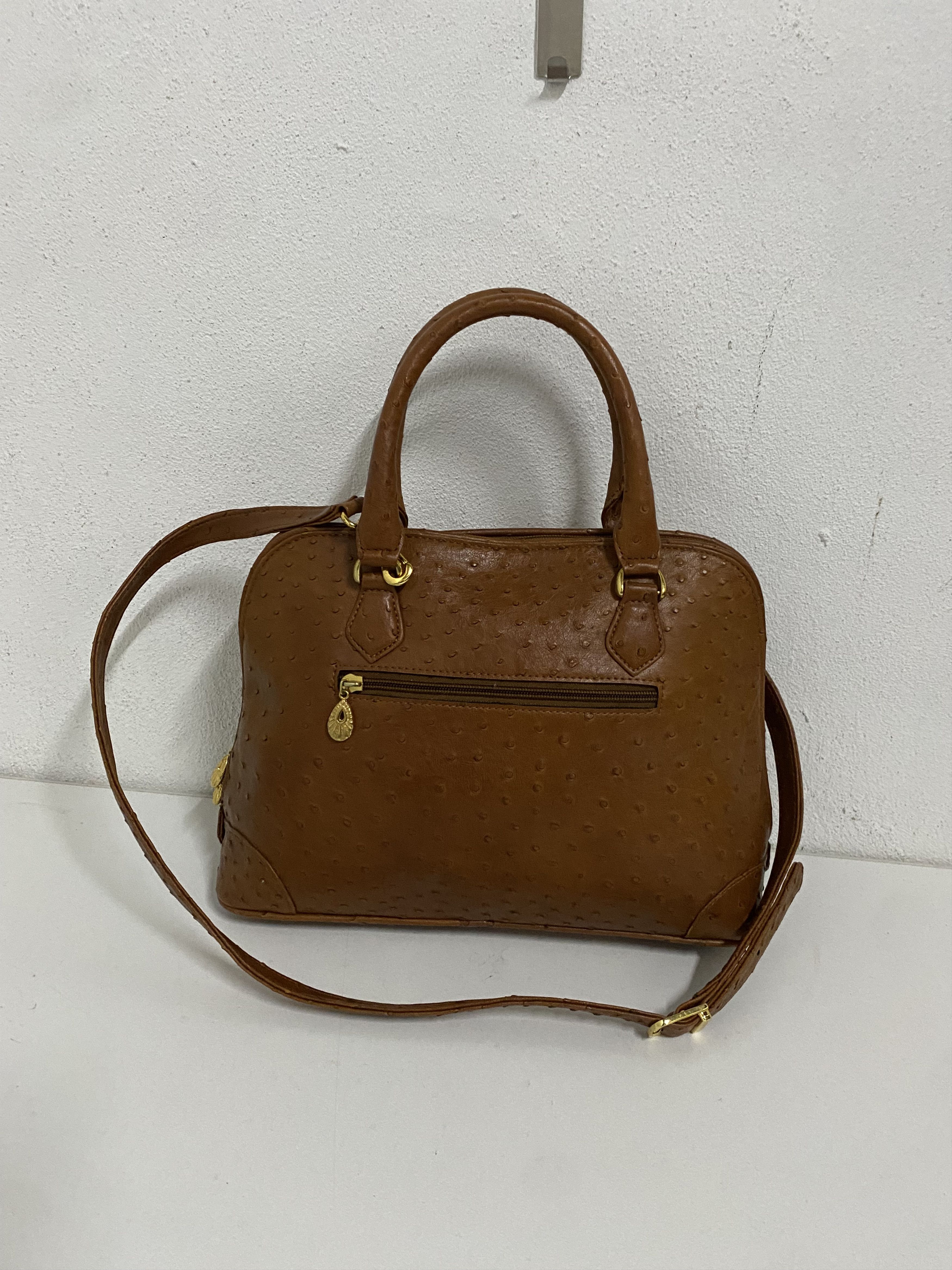 Leather Ostrich Leather Two Way Bag Size ONE SIZE - 3 Thumbnail