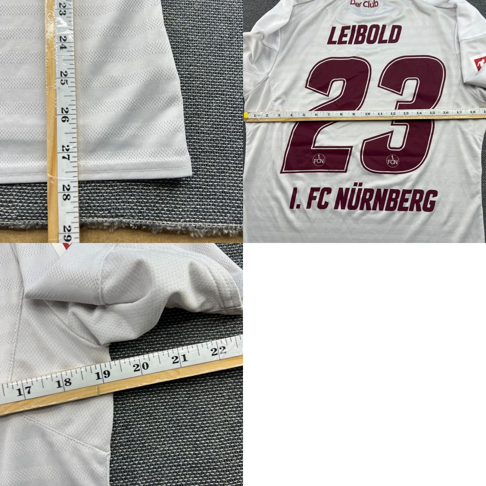Umbro Umbro Nurnberg 2018 2019 Away Tim Leibold Football Jersey Mens M White Short Sleeve Round Neck Moisture Wicking Quick Dry Jersey Size US M / EU 48-50 / 2 - 10 Thumbnail