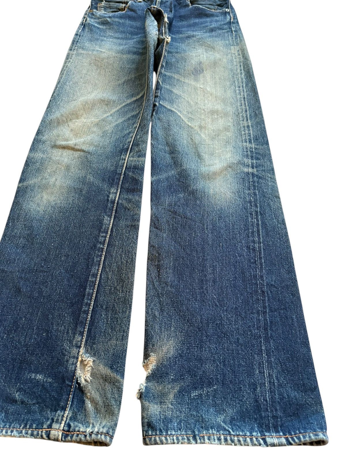 Japanese Brand Vintage Japanese Brand Selvedge Rusty Mud Wash Loose Jeans Size US 28 / EU 44 - 8 Thumbnail