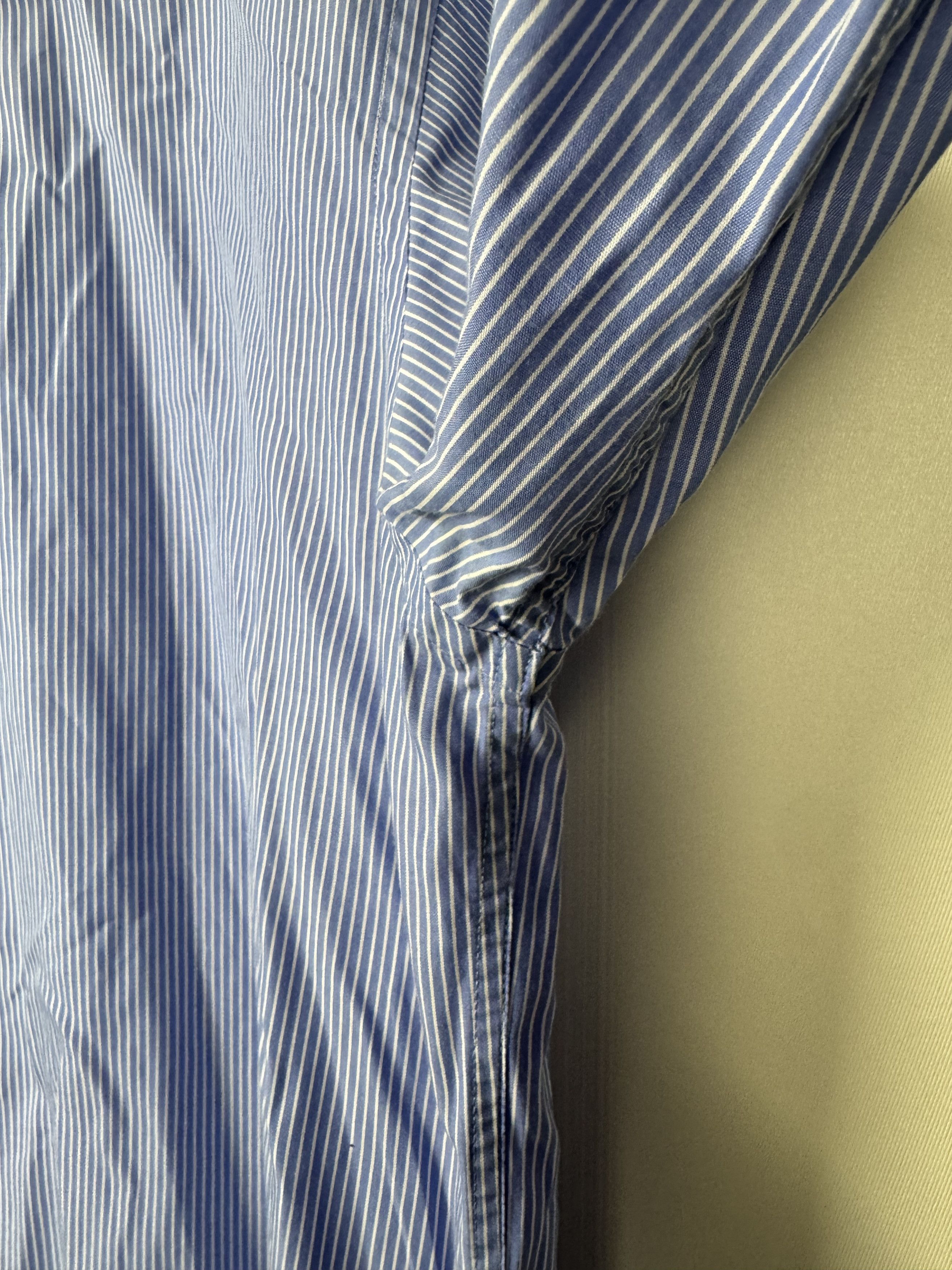 Boggi Boggi Milano Blue Striped Shirt Size 42 100% Cotton Size US XS / EU 42 / 0 - 17 Thumbnail
