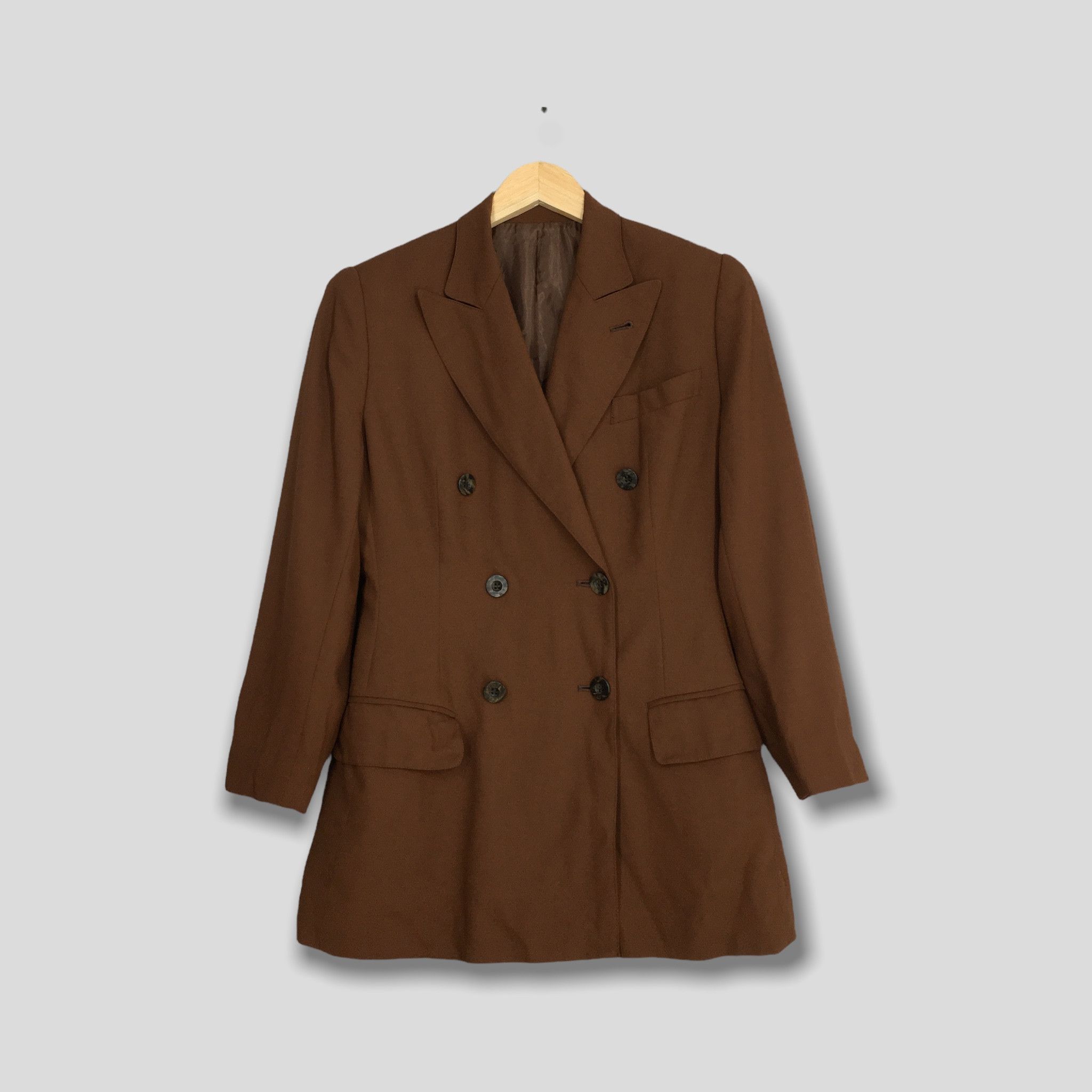 Designer × Jean Paul Gaultier × Vintage Junior Gaultier Brown Casual Blazer Women Jacket Small Size S / US 4 / IT 40 - 1 Thumbnail
