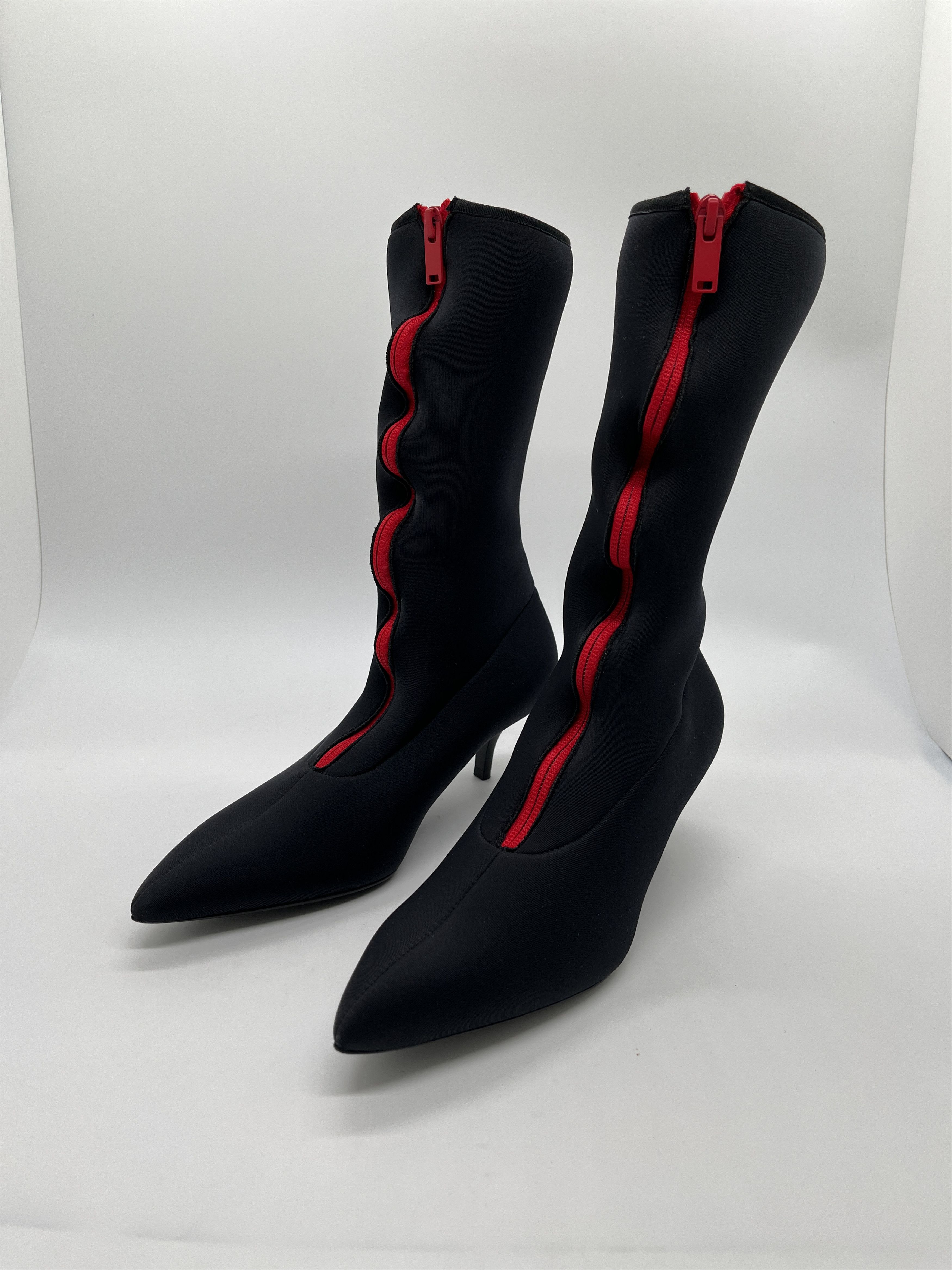 Marni Zipped Scuba Heel Boots Size US 7 / IT 37 - 1 Thumbnail