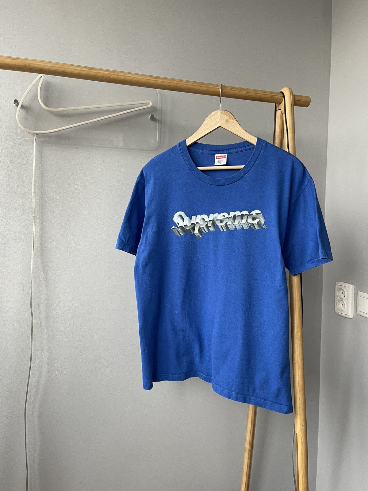 ⭐️ Supreme Chrome Logo Tee T-Shirt Black Size M SS20