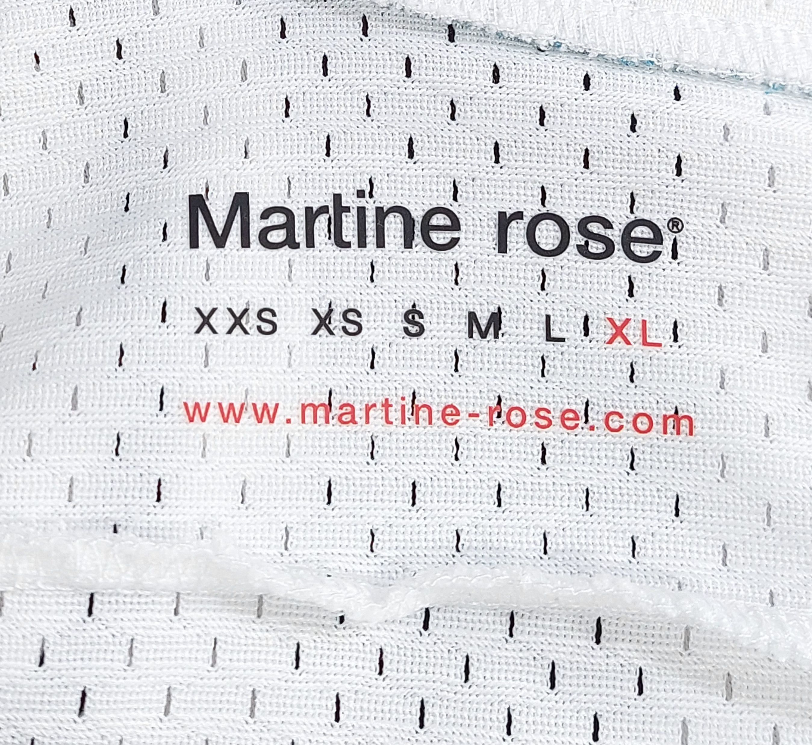 Martine Rose hockey mesh print tshirt - white XL Size US XL / EU 56 / 4 - 4 Thumbnail