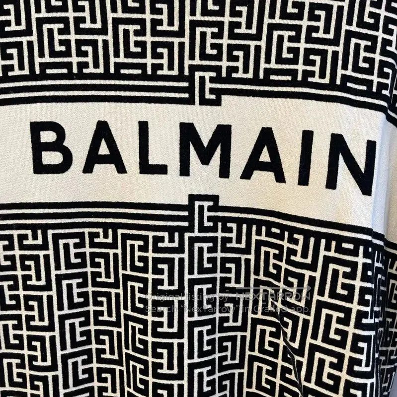 Balmain Balmain Men's White Cotton Sweatshirt . Size US M / EU 48-50 / 2 - 4 Thumbnail