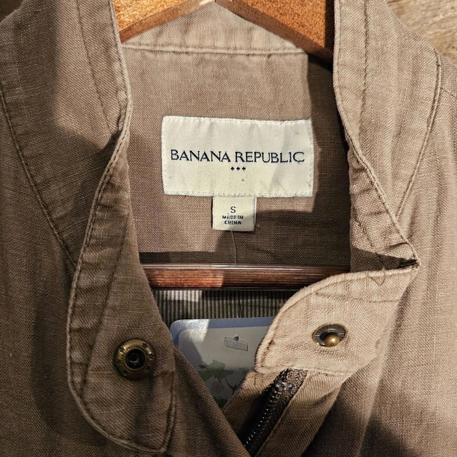 Banana Republic Banana Republic Women's Khaki Light Weight Jacket Size S / US 4 / IT 40 - 4 Thumbnail