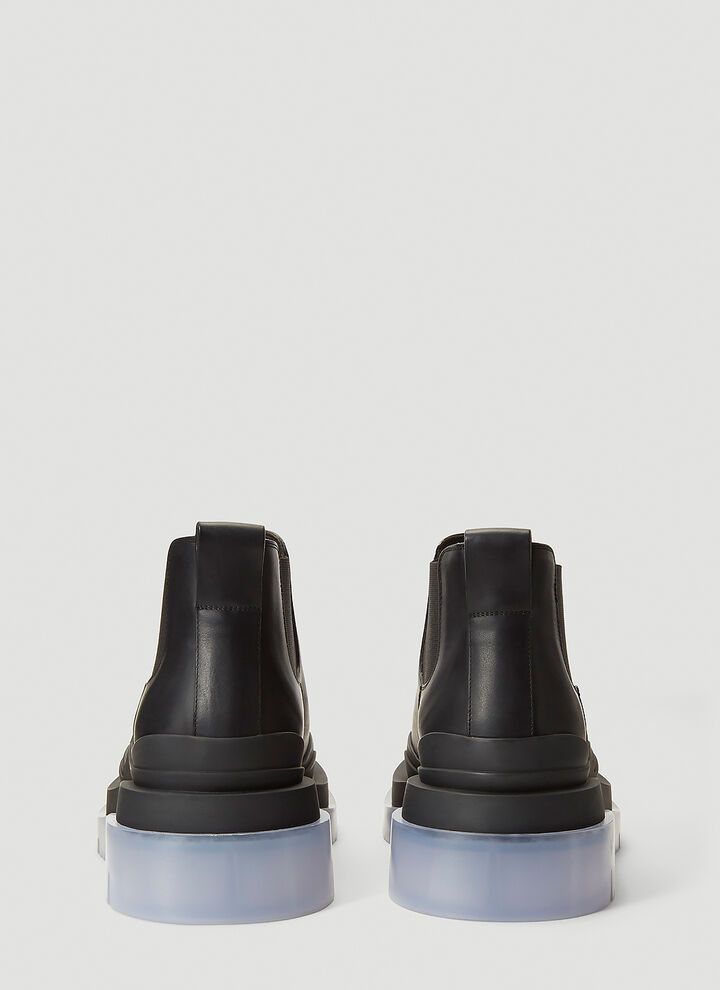 Bottega Veneta o1s1wg110624 Tire Ankle Chelsea Boots in Black Size US 13 / EU 46 - 4 Thumbnail