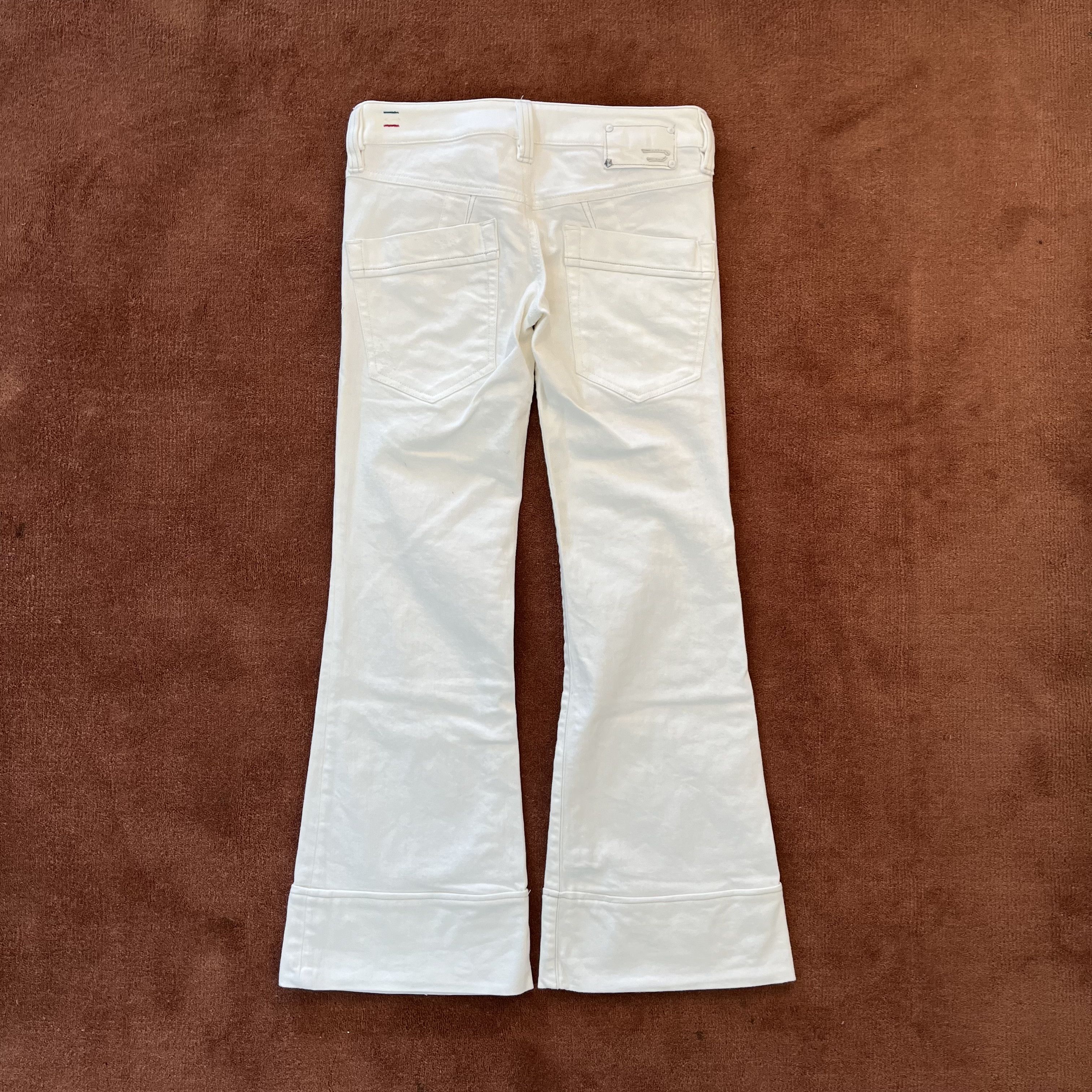 Diesel Diesel White Denim Flares Sample Size US 28 / EU 44 - 7 Thumbnail