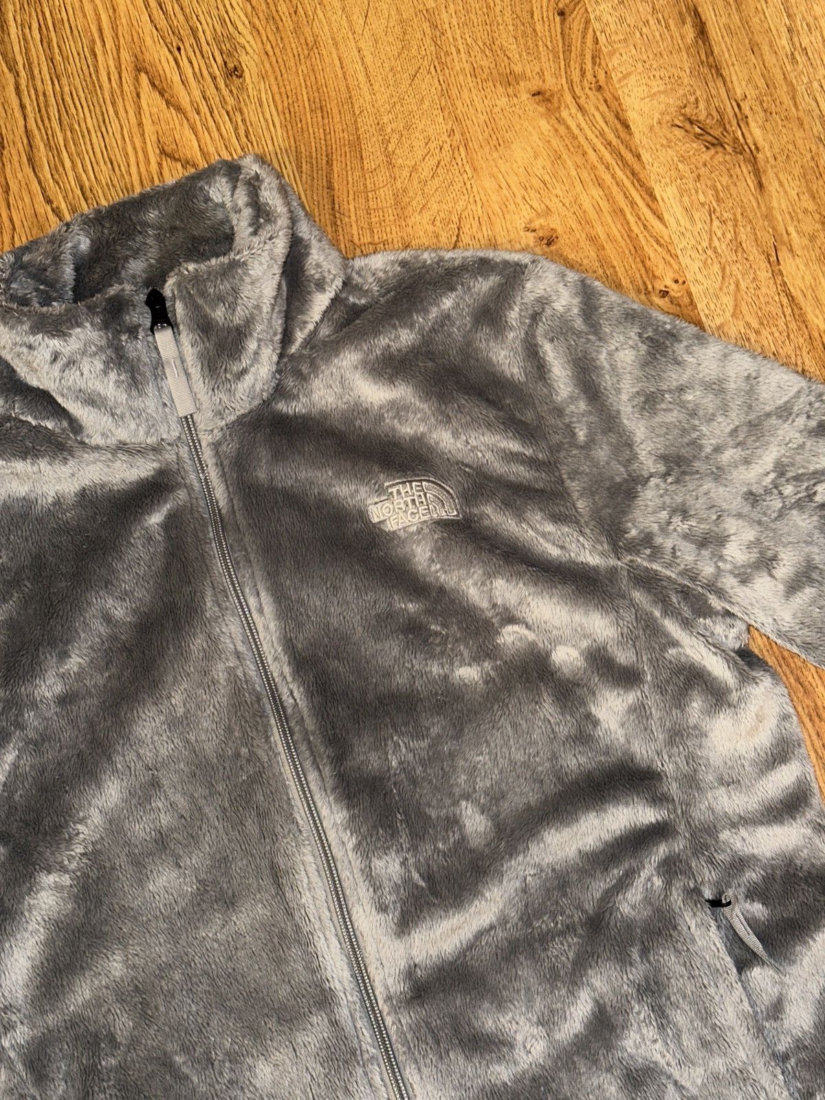 The North Face The North Face Osito Fleece Jacket WomenLarge Grey Full Zip Size L / US 10 / IT 46 - 2 Thumbnail