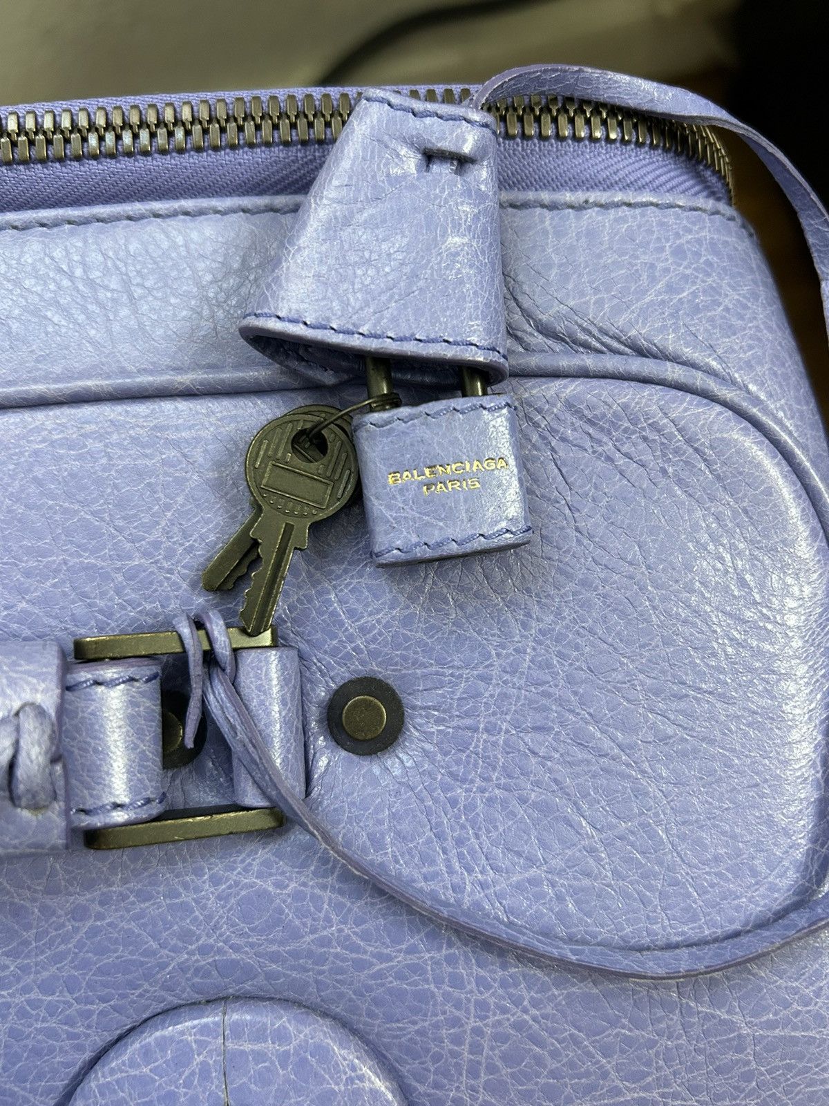 Balenciaga balenciaga blue leather carry on luggage Size ONE SIZE - 3 Thumbnail