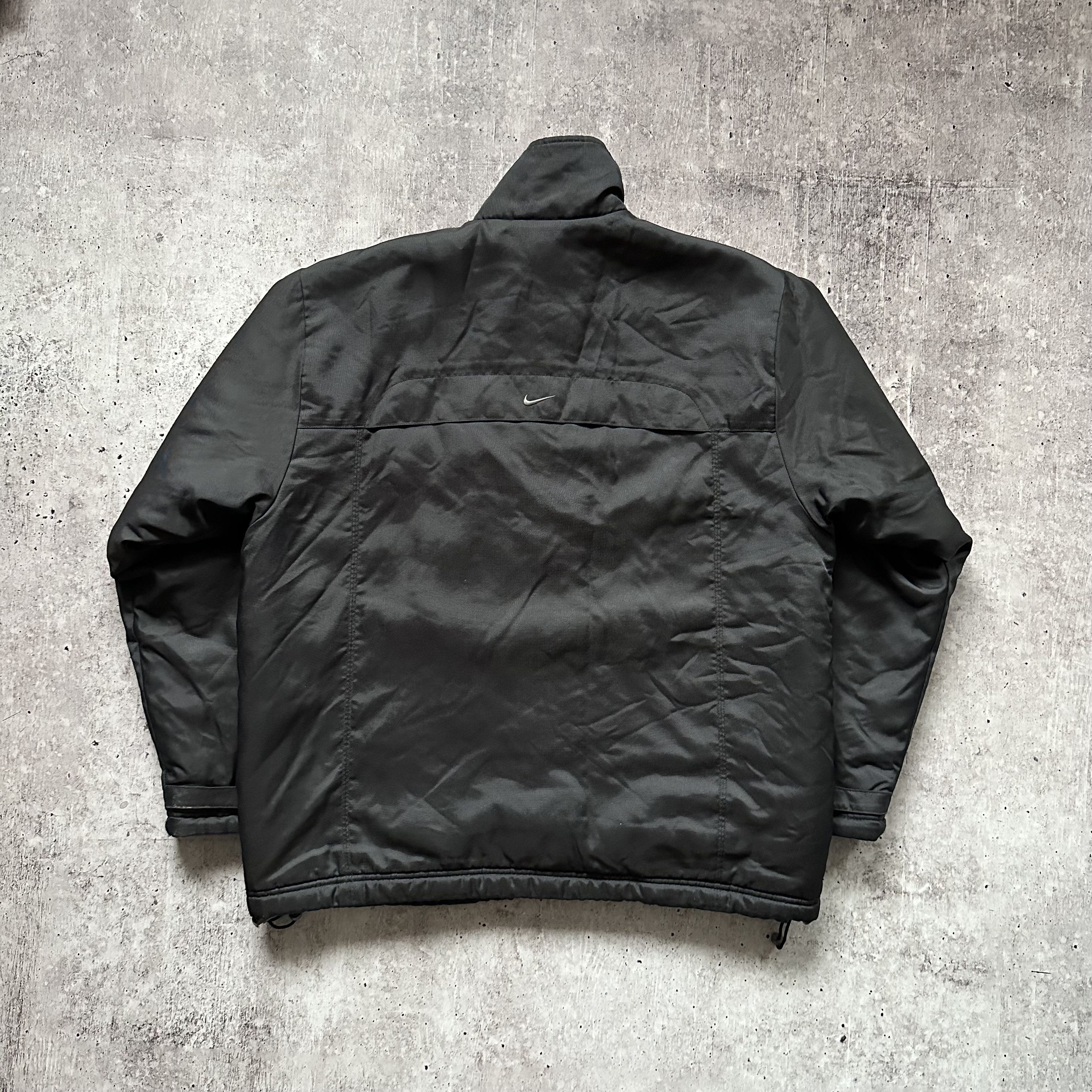 Nike × Vintage Nike y2k Vintage Center Logo Swoosh Baggy Nylon Jacket Size US M / EU 48-50 / 2 - 2 Thumbnail