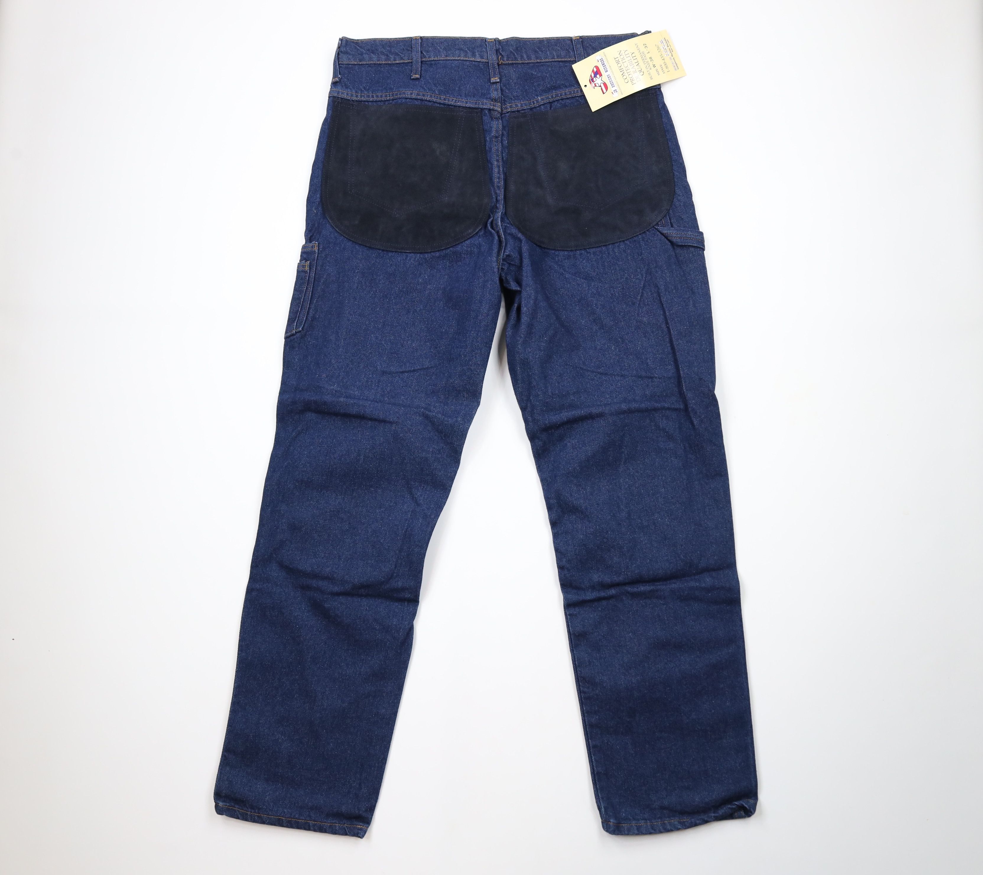 Deadstock Vintage 90s Union Made Double Knee Work Jeans USA