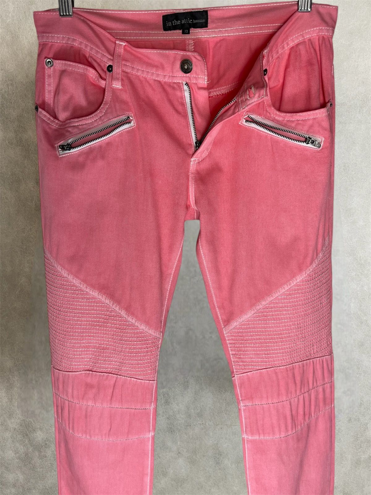 In The Attic In the attic fuchsia pink biker pants Size US 31 - 5 Thumbnail