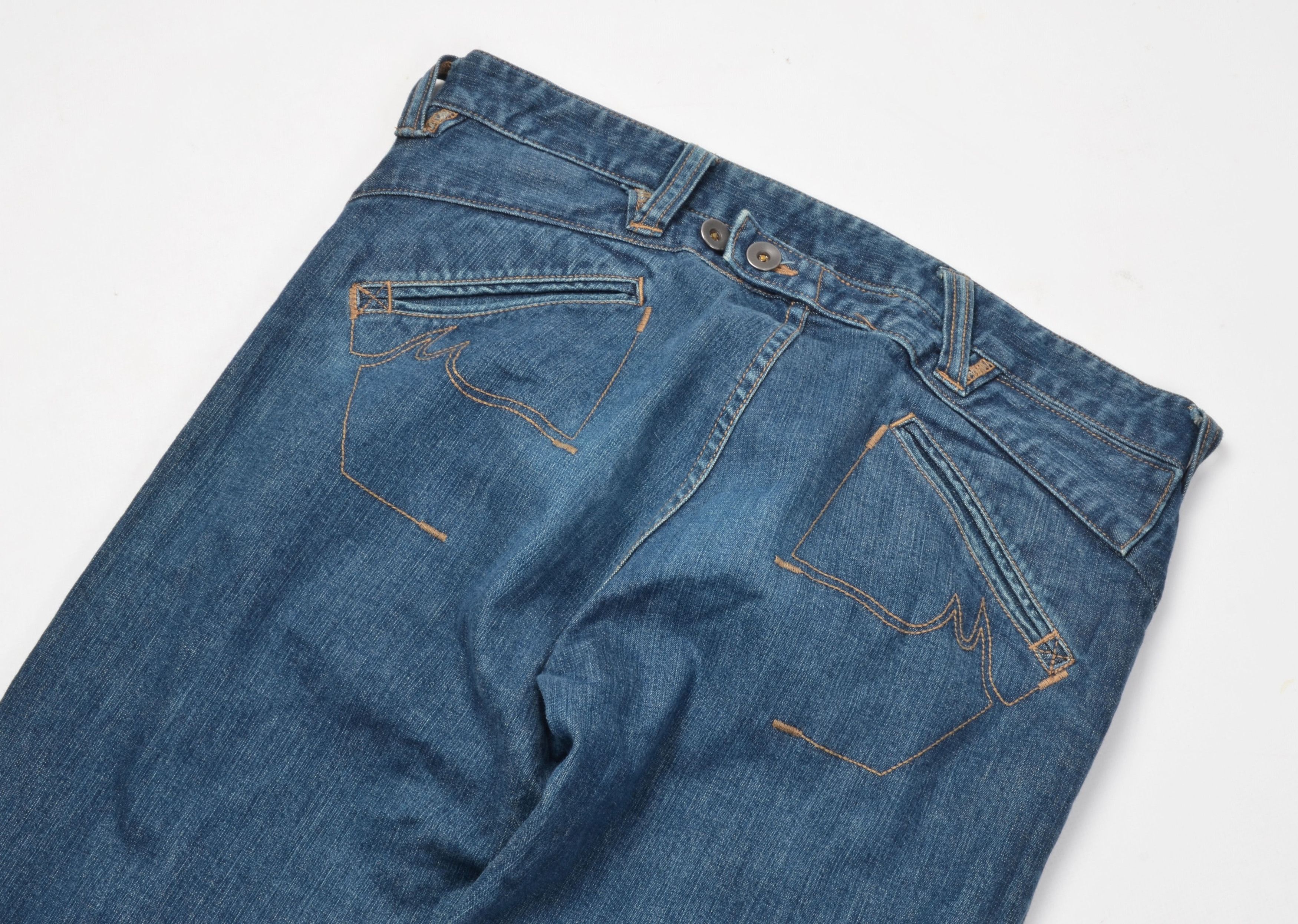 Japanese Brand Custom Culture Japanese Straight Blue Denim Jeans Size US 32 / EU 48 - 8 Thumbnail