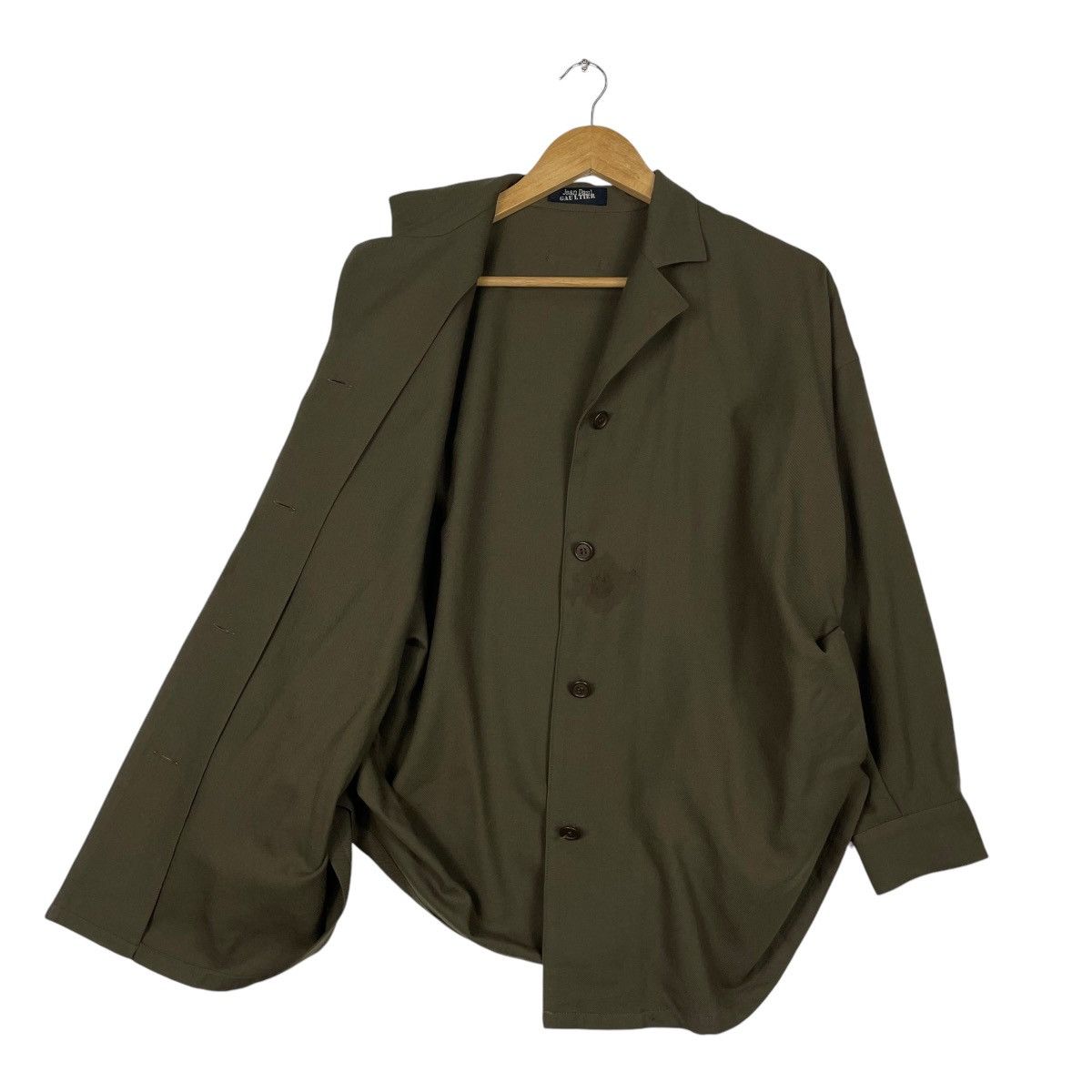 Jean Paul Gaultier × Vintage 💥80s JPG OLIVE BUTTON BAGGY STYLE Size US M / EU 48-50 / 2 - 9 Thumbnail