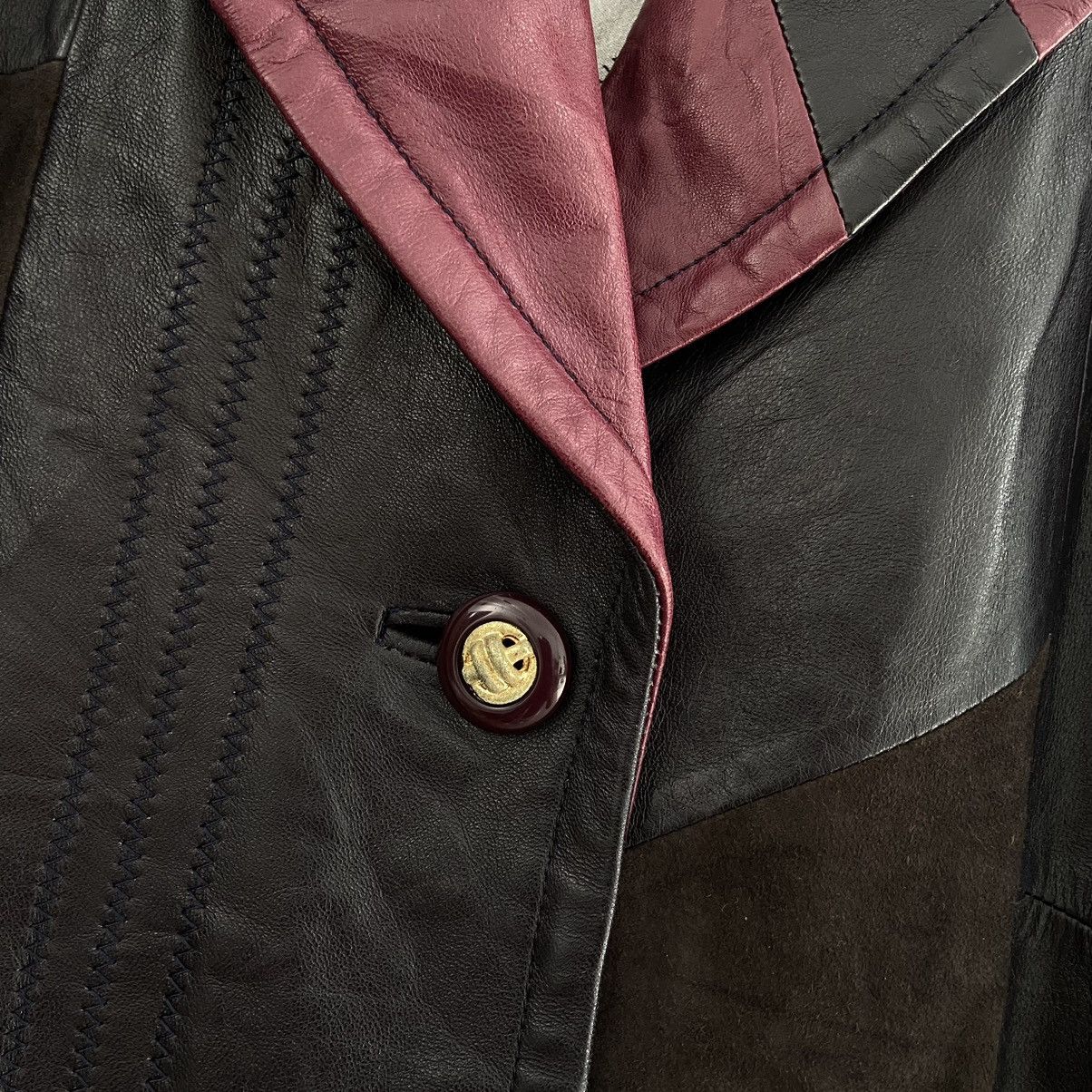 Balmain × Leather × Pierre Balmain Pierre Balmain Leather Coat Size L / US 10 / IT 46 - 4 Thumbnail