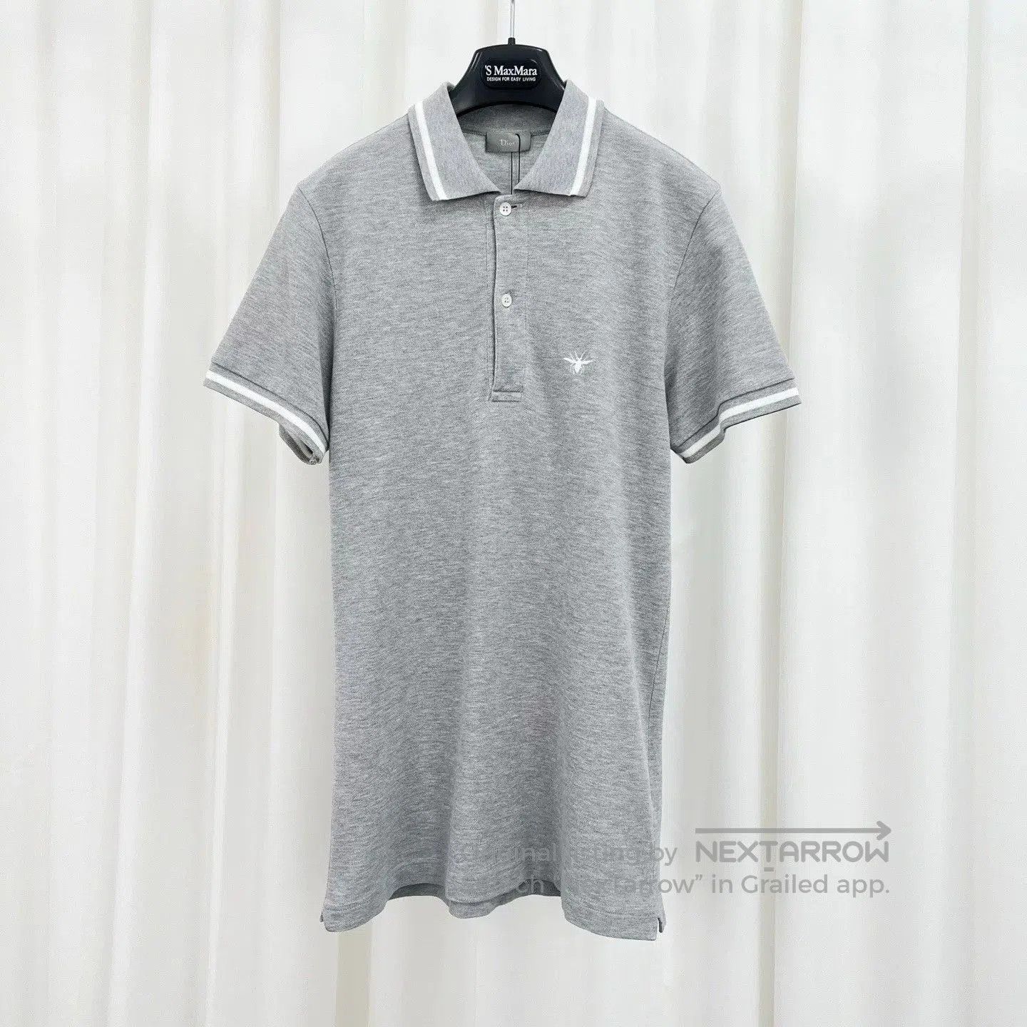 Dior Dior Embroidered Bee Gray Polo Short-Sleeve. Size US S / EU 44-46 / 1 - 1 Thumbnail