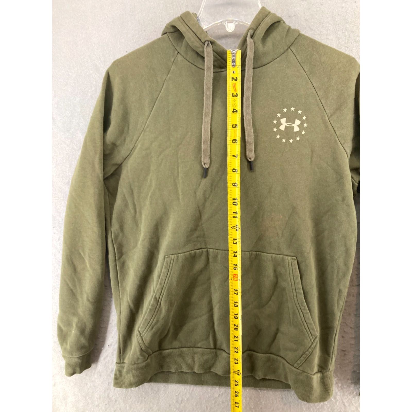 Under Armour Under Armour Hoodie Mens Medium Green Loose Cold Gear Pocket Size US M / EU 48-50 / 2 - 3 Thumbnail