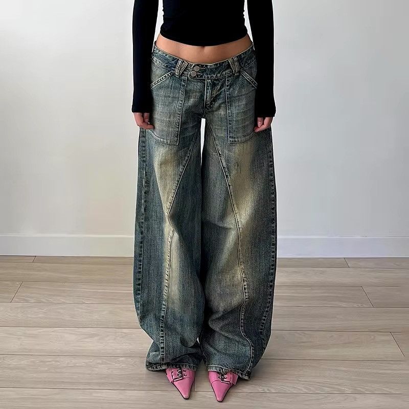 Vintage Streetwear Retro Vintage Distressed Patchwork Y2k Jeans Size 28" / US 6 / IT 42 - 1 Thumbnail
