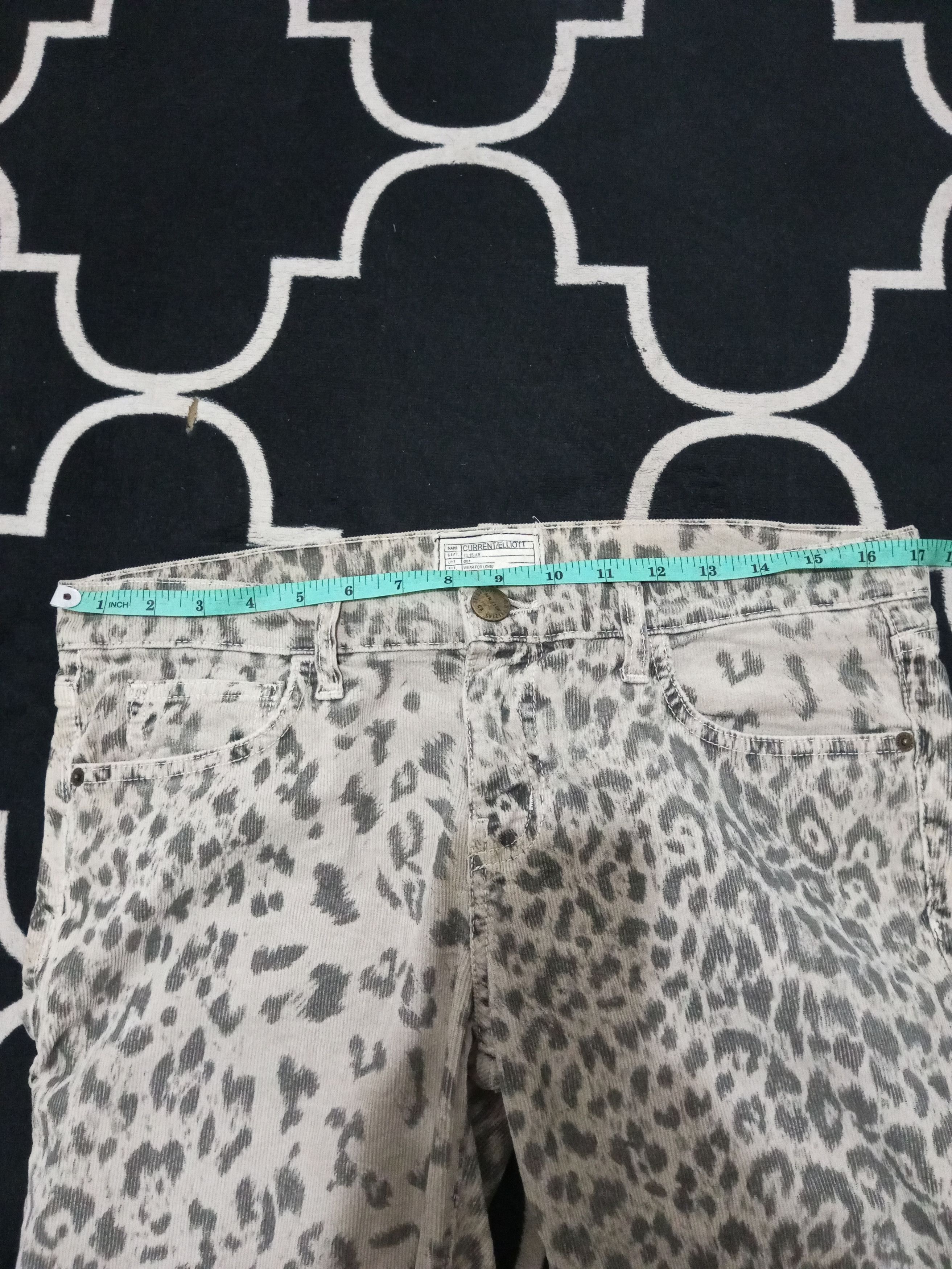Current/Elliot Current Elliott Corduroy Leopard print punk amiri style Size US 30 / EU 46 - 17 Thumbnail