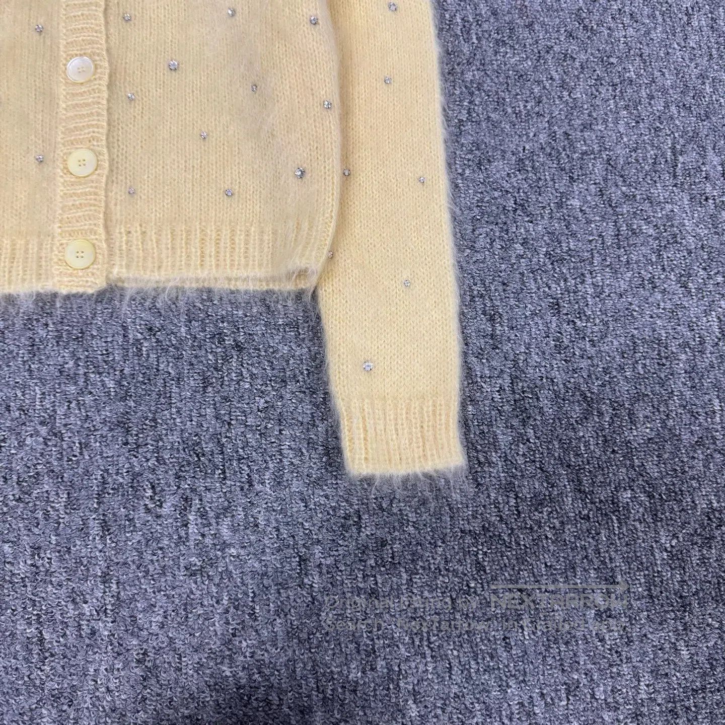 Miu Miu miu miu Ma Haimei: Full-water diamond pattern cardigan swe Size M / US 6-8 / IT 42-44 - 4 Thumbnail