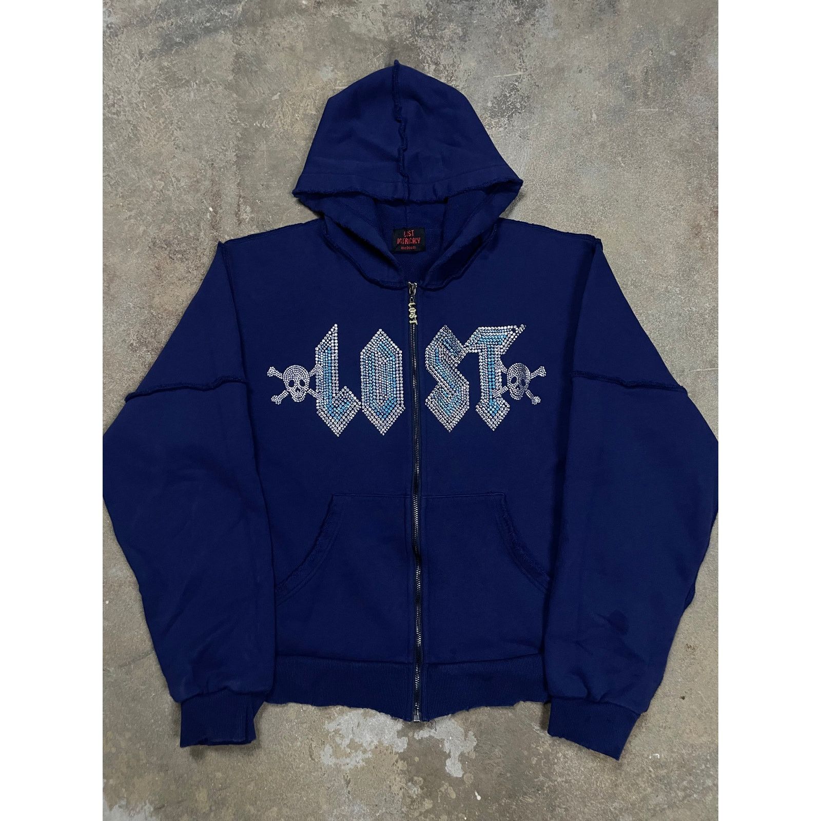 Other Lost Blue Zip Hoodie Used Medium Size US M / EU 48-50 / 2 - 1 Thumbnail