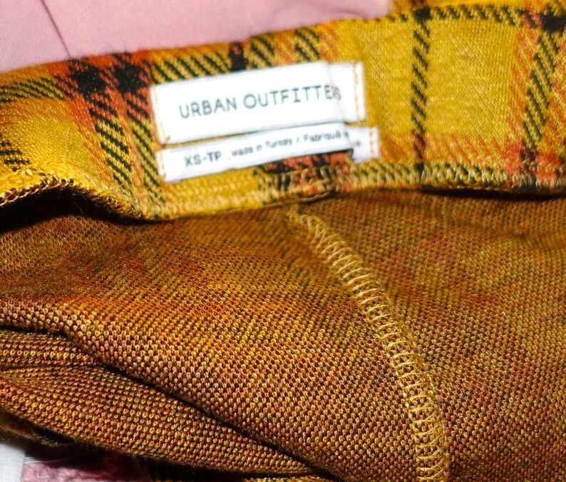 Urban Outfitters Urban Outfitters Mustard Plaid Pants XS Size 22" - 7 Thumbnail