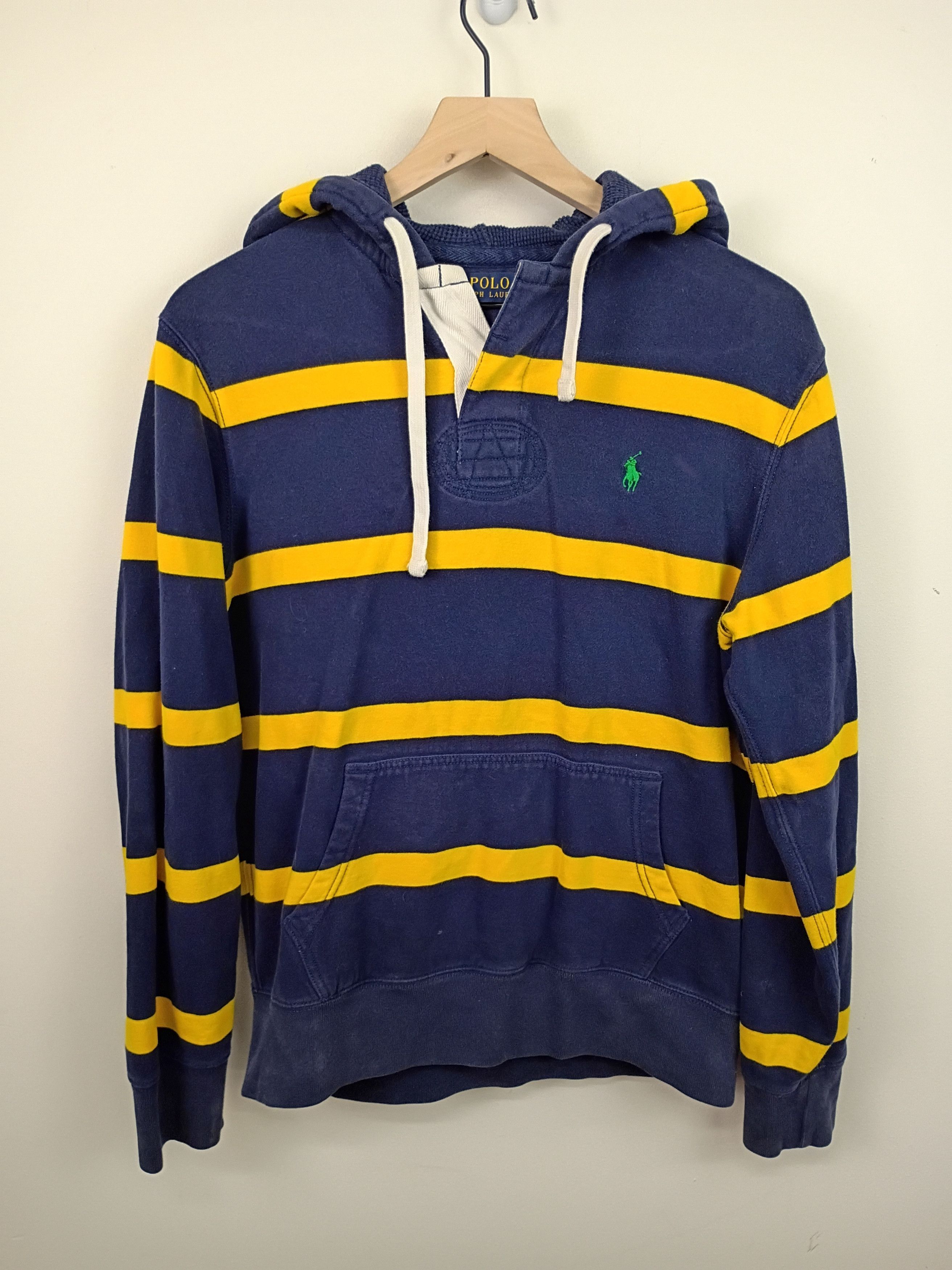 Pre-owned Polo Ralph Lauren Polo Rl Striped Hoodie