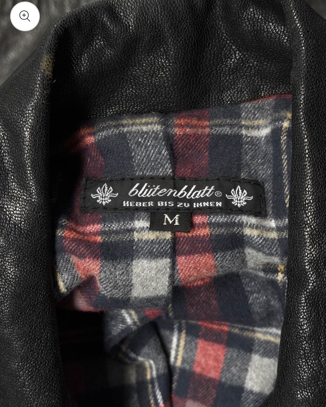 Japanese Brand BLUTENBLATT Early 00s Padded Leather Single Riser Jacket Size US M / EU 48-50 / 2 - 4 Thumbnail