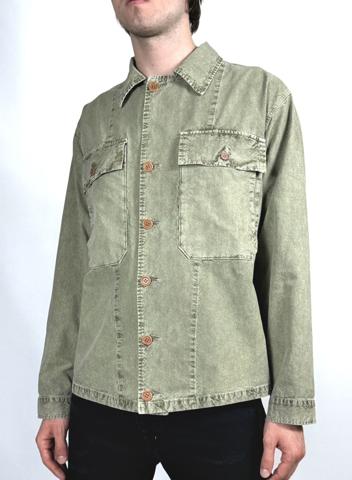 Our Legacy Our Legacy Garment Dyed Cargo Pockets Overshirt Size US XL / EU 56 / 4 - 4 Thumbnail