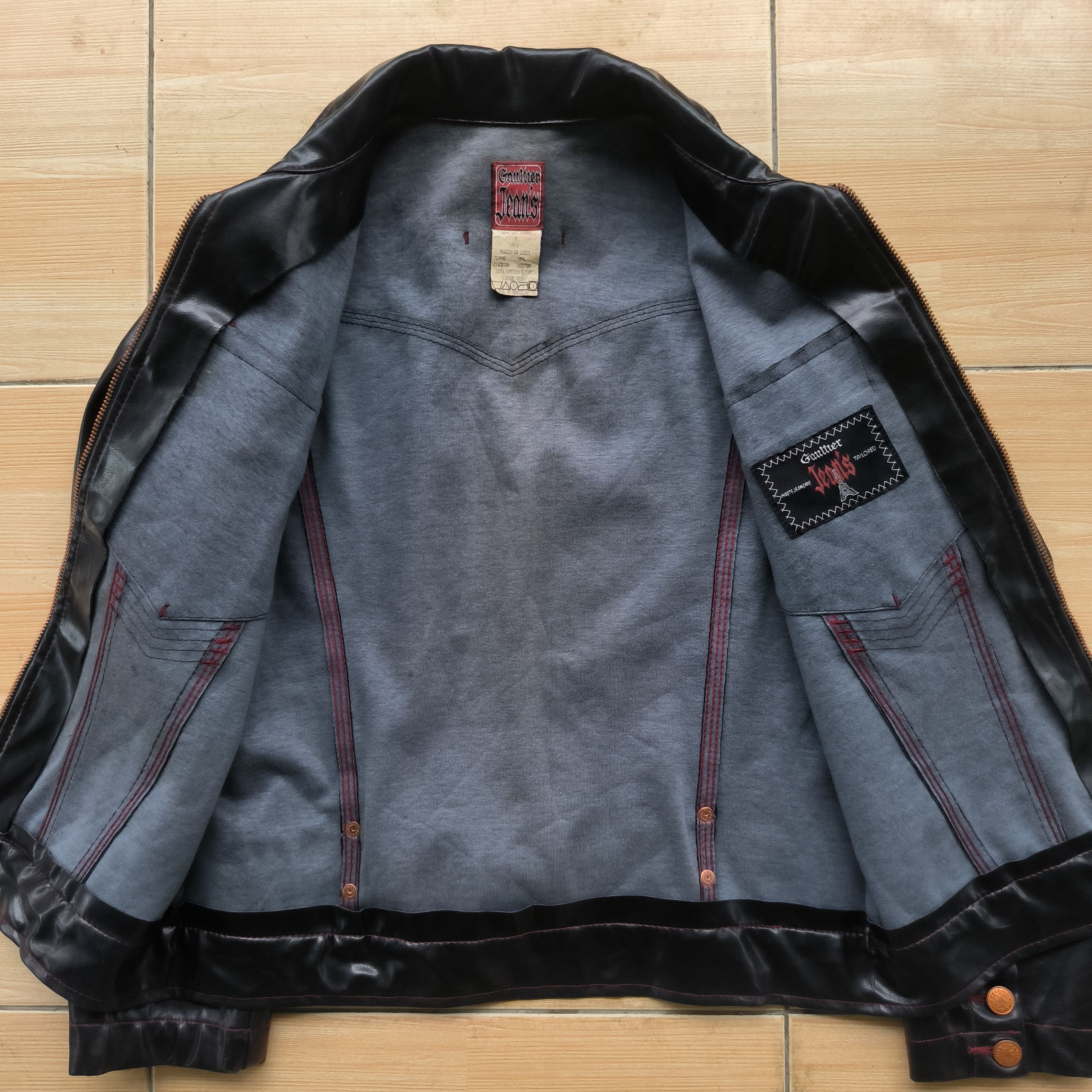 Jean Paul Gaultier Vintage 1990s Archive Jean Paul Gaultier PVC Leather Jacket Size M / US 6-8 / IT 42-44 - 5 Thumbnail