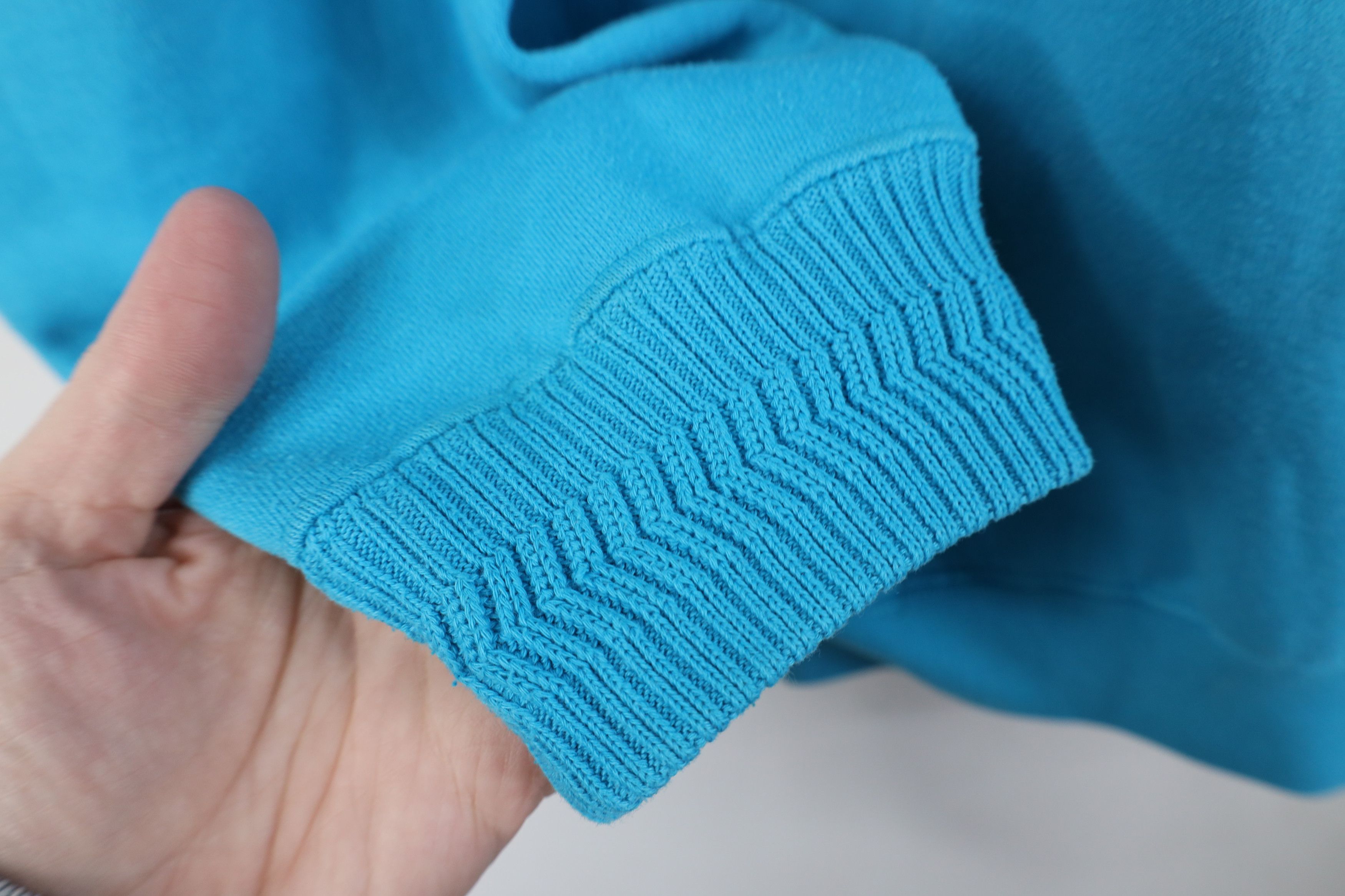 Vintage Vintage 90s Streetwear Blank Mock Neck Sweatshirt Blue Size M / US 6-8 / IT 42-44 - 5 Thumbnail