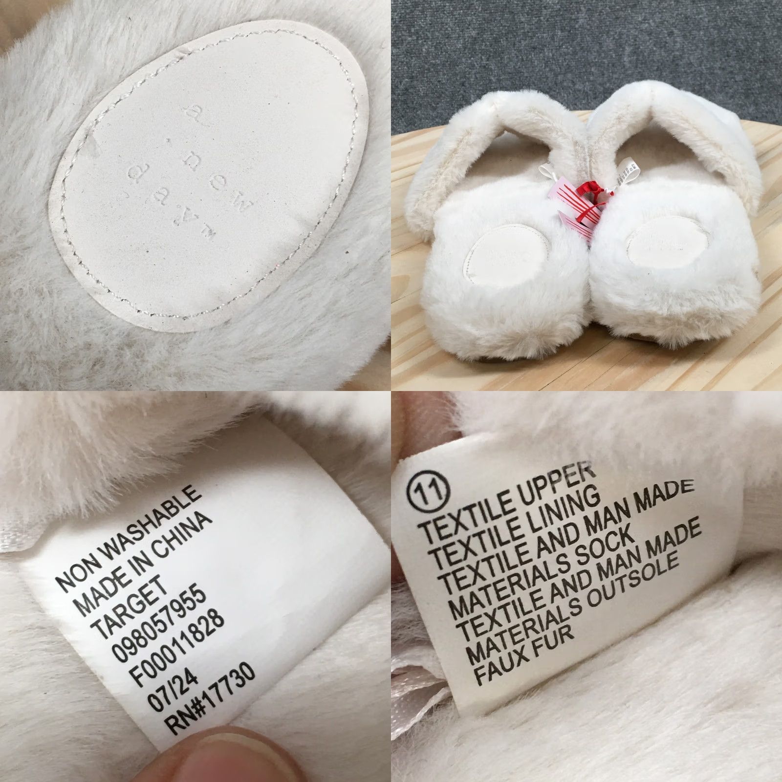 Vintage A New Day Sandals Womens 11 Stars Above Fuzzy Slide White Faux Fur RN17730 NEW Size US 9 / IT 39 - 8 Thumbnail