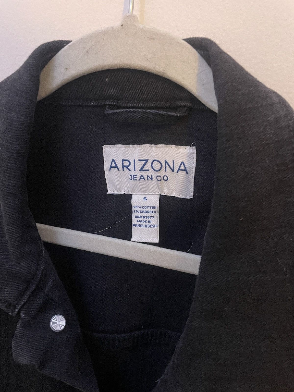 Arizona Jean Co. Black Denim Jacket Size US S / EU 44-46 / 1 - 2 Thumbnail
