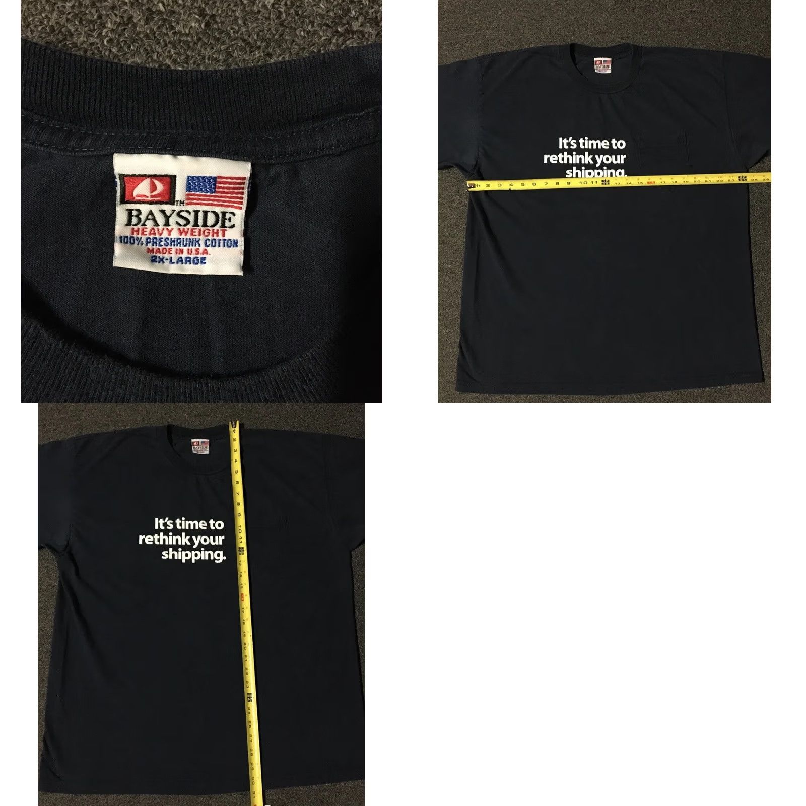 Vintage VINTAGE USPS Priority Mail Faded Shirt 2XL Blue USA Mailman Post Office Shirt Mens 90s Grunge Size US XXL / EU 58 / 5 - 8 Thumbnail