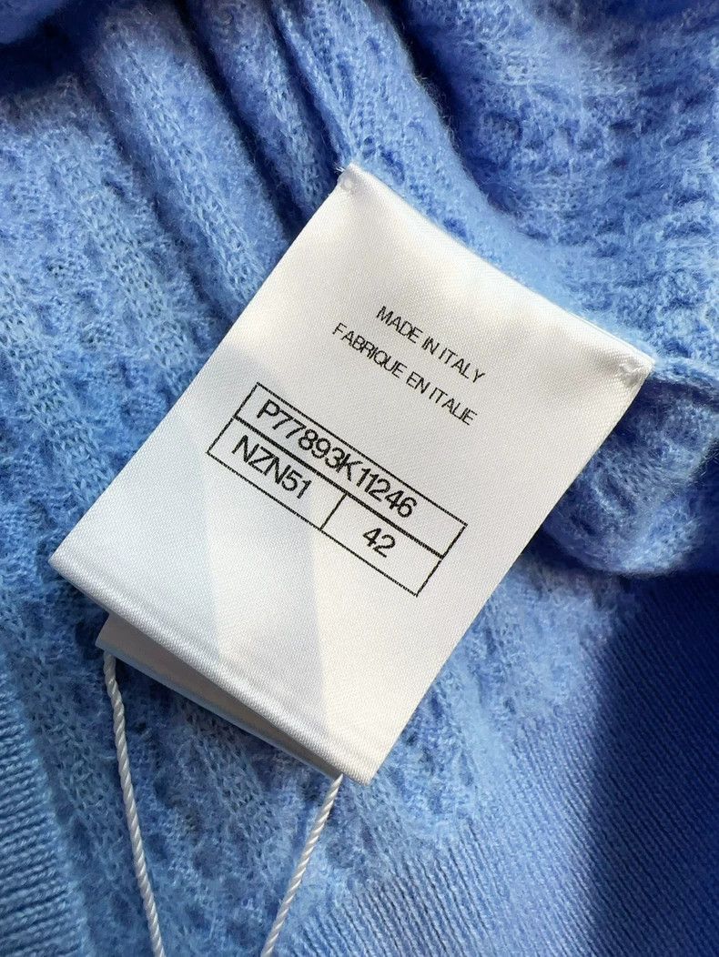 Chanel Chanel 24b blue knitted round-neck top Size M / US 6-8 / IT 42-44 - 7 Thumbnail