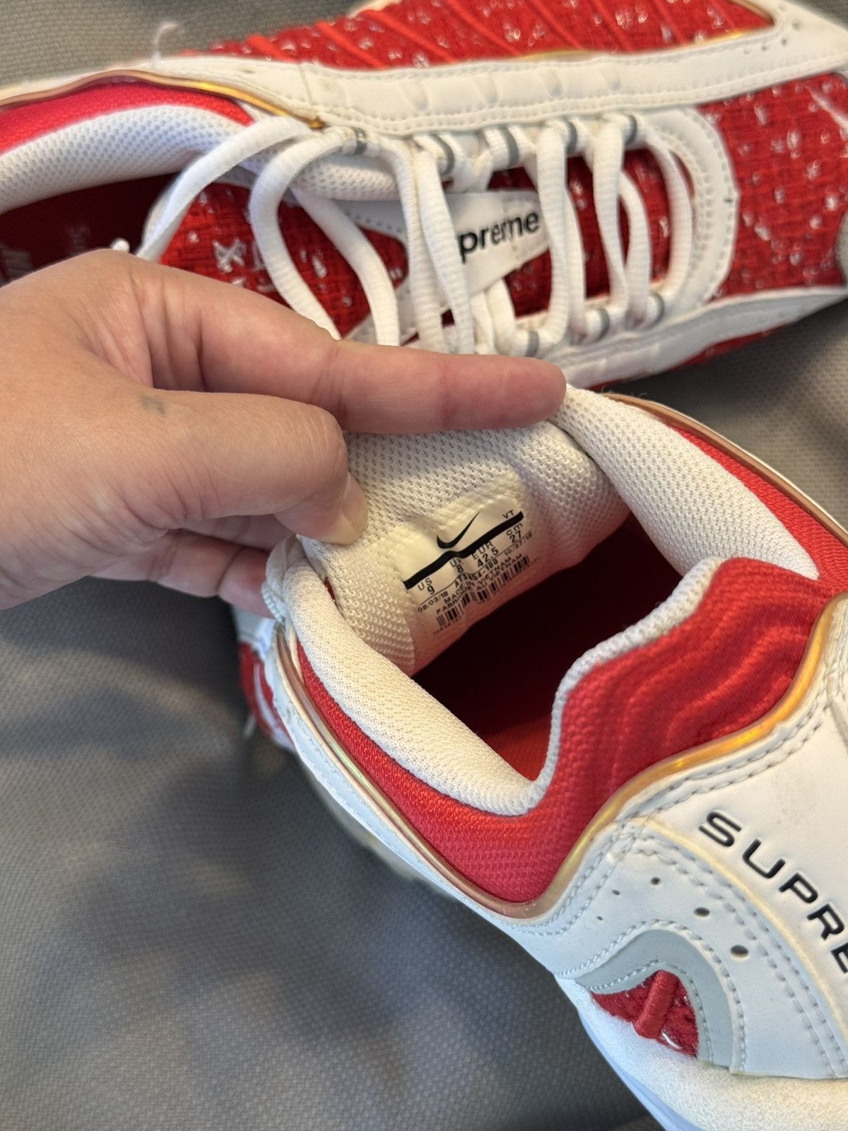 Nike × Supreme Nike Air Max Tailwind 4 x Supreme Shoes Size US 9 / EU 42 - 8 Thumbnail