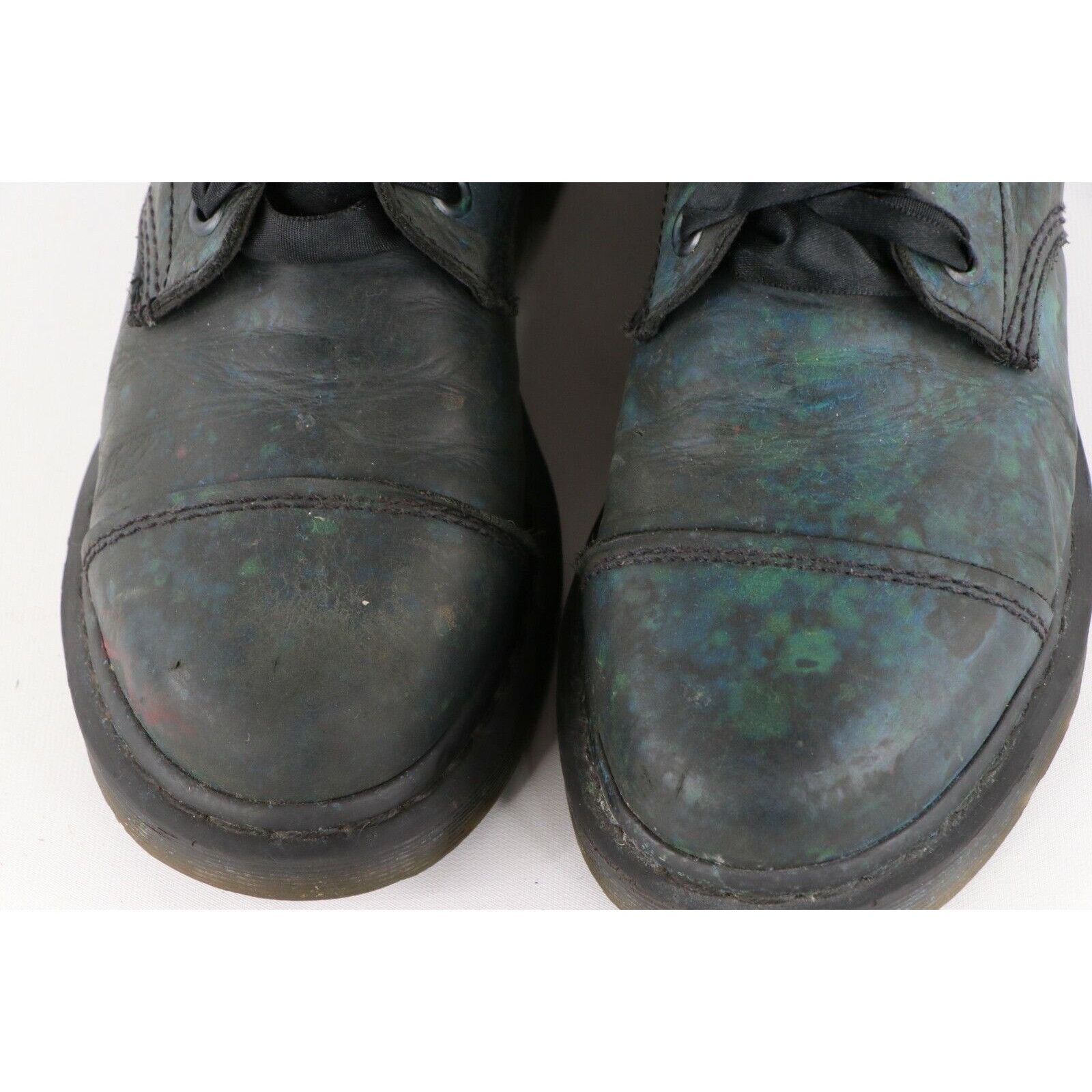 Dr. Martens Dr Martens Aimilita Paint Splatter Herringbone Leather Boots Size US 11 / IT 41 - 3 Thumbnail